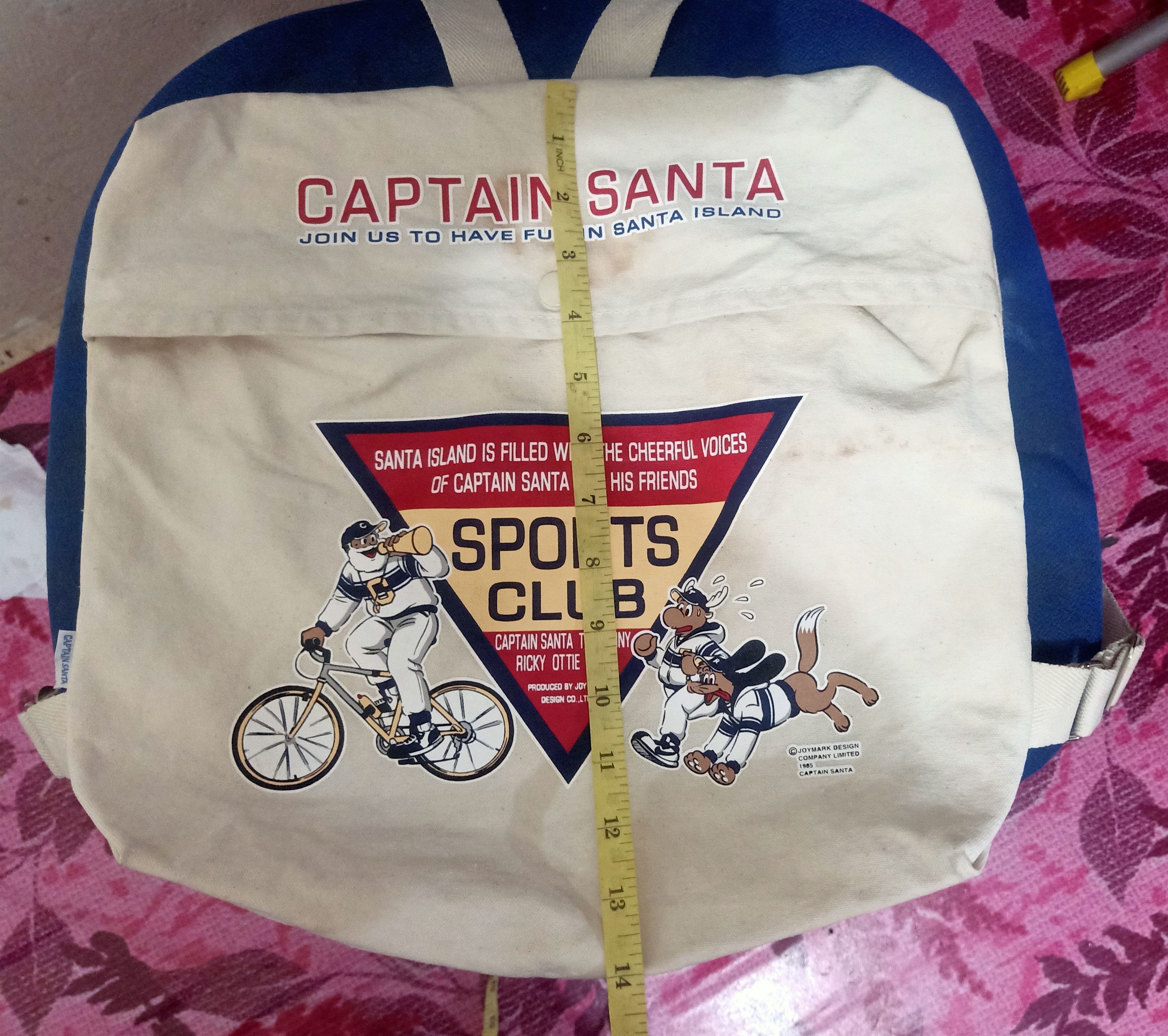 Captain Santors × Japanese Brand Rare!!! Vtg joymark design 1985 Captain Santa Small Backpack Size ONE SIZE - 13 Thumbnail