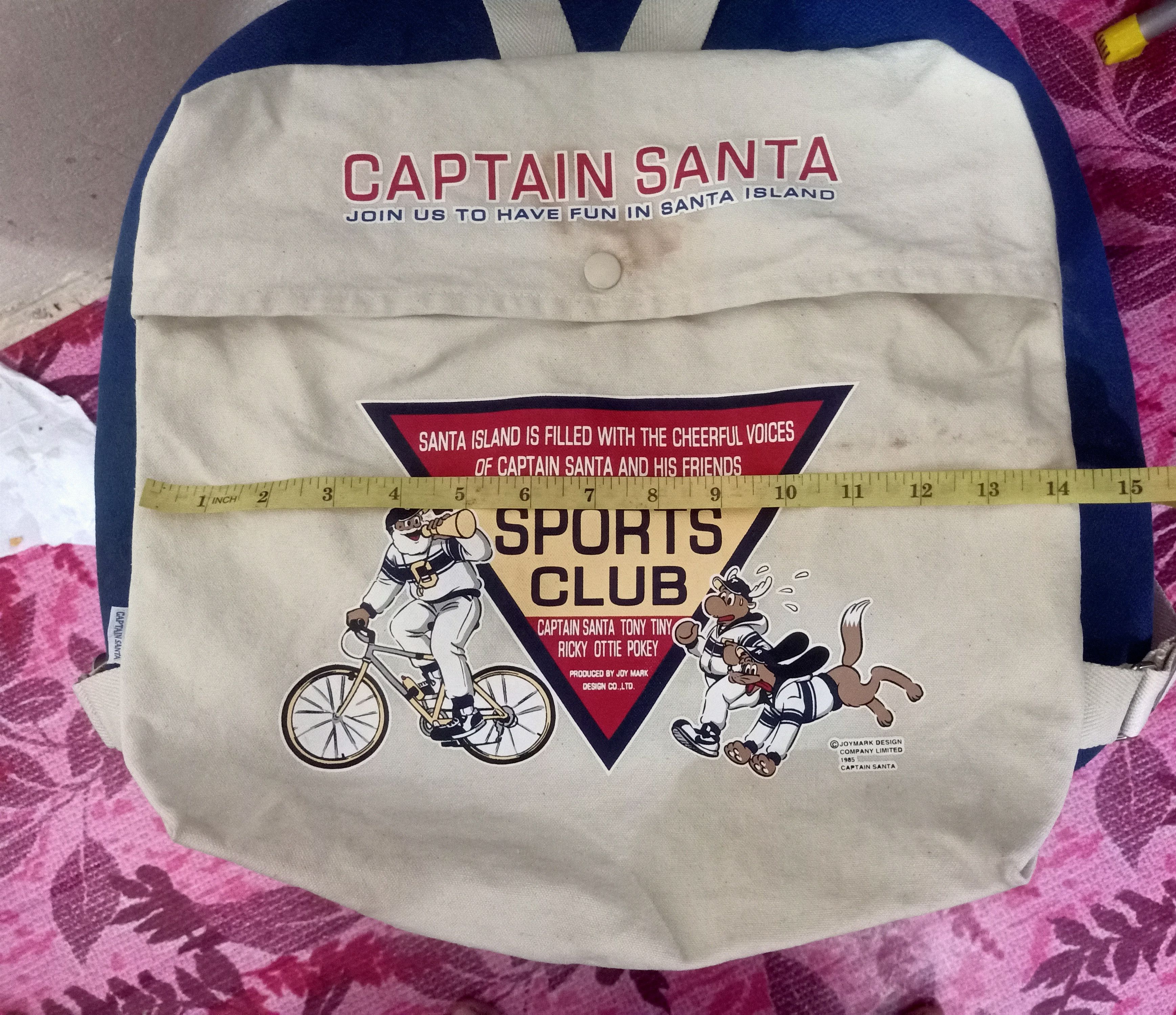 Captain Santors × Japanese Brand Rare!!! Vtg joymark design 1985 Captain Santa Small Backpack Size ONE SIZE - 14 Thumbnail