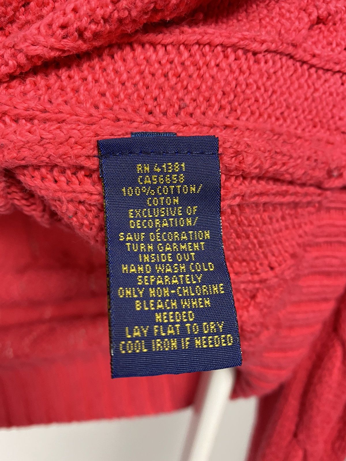 Polo Ralph Lauren × Ralph Lauren × Vintage Polo Ralph Lauren Pink cable knit sweater Size US M / EU 48-50 / 2 - 5 Thumbnail