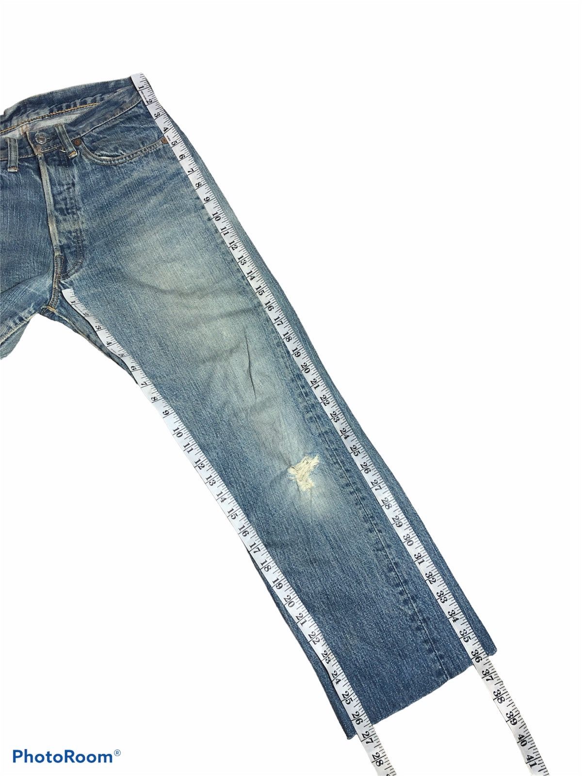 Denime CROPPED DISTRESSED DENIM BY DENIME JAPAN Size US 30 / EU 46 - 10 Thumbnail