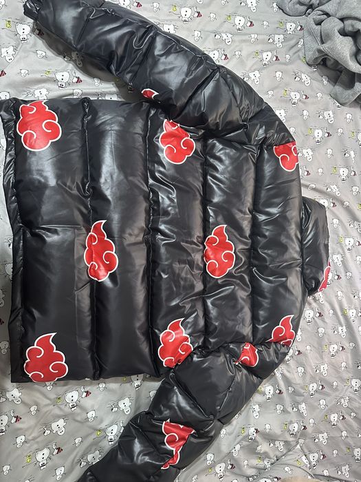 Hypland Naruto Akatsuki cloud puffer jacket Grailed