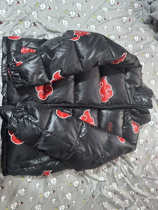 Hypland Naruto Akatsuki cloud puffer jacket Grailed