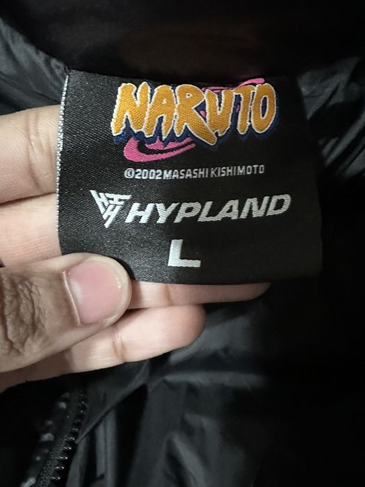 Hypland Naruto Akatsuki cloud puffer jacket Grailed