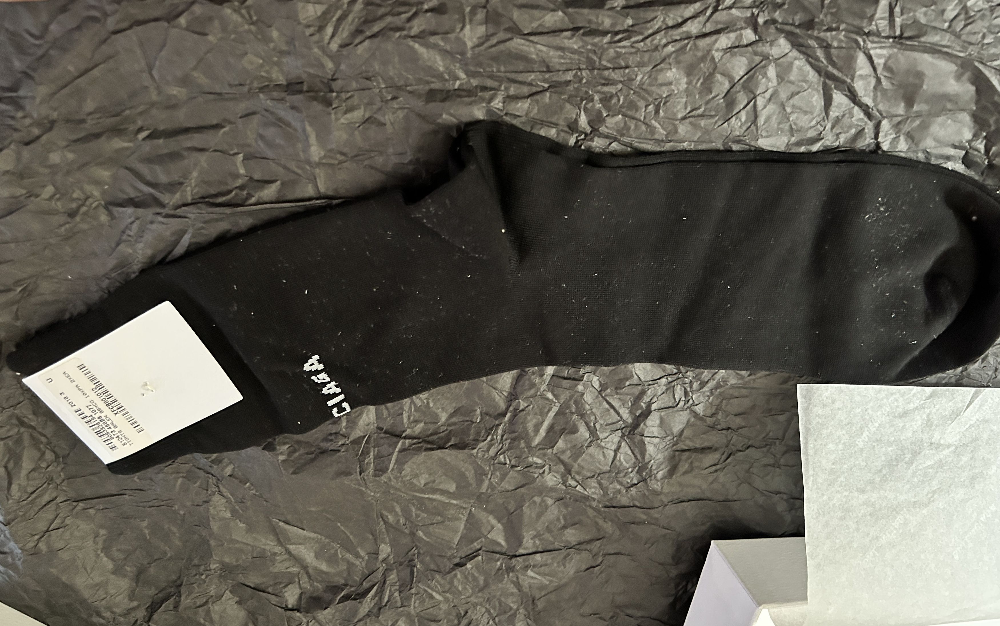 Balenciaga Balenciaga black logo Socks Cotton Size Medium Size ONE SIZE - 6 Thumbnail