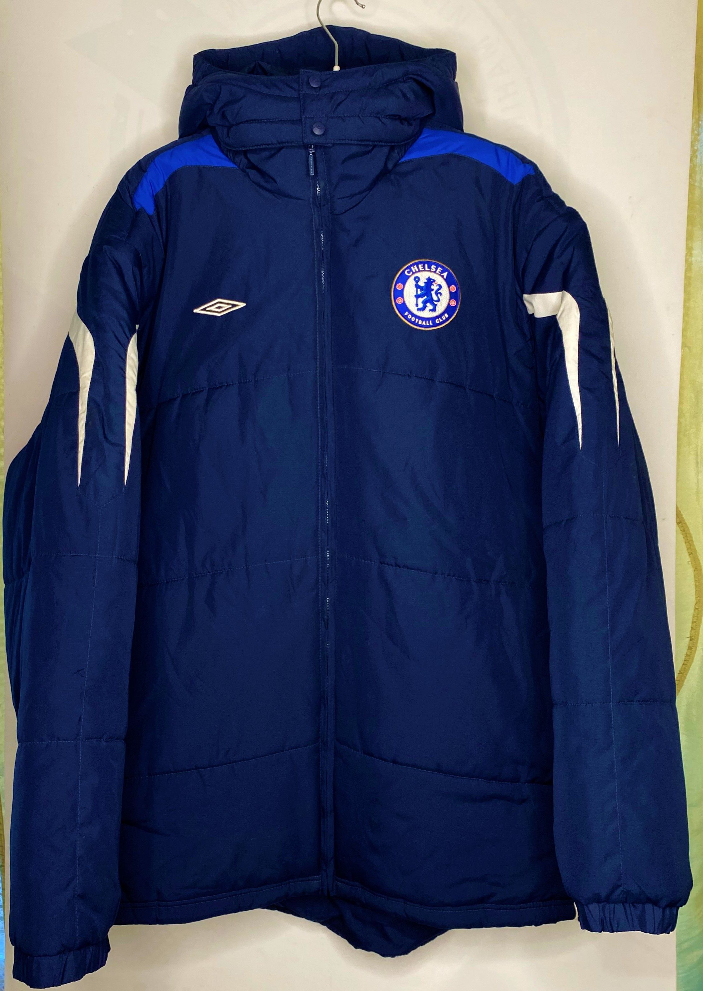 image of Chelsea Soccer x Fifa World Cup Chelsea 2005 2006 Winter Jacket Squad Football Soccer Umbro in Bleu