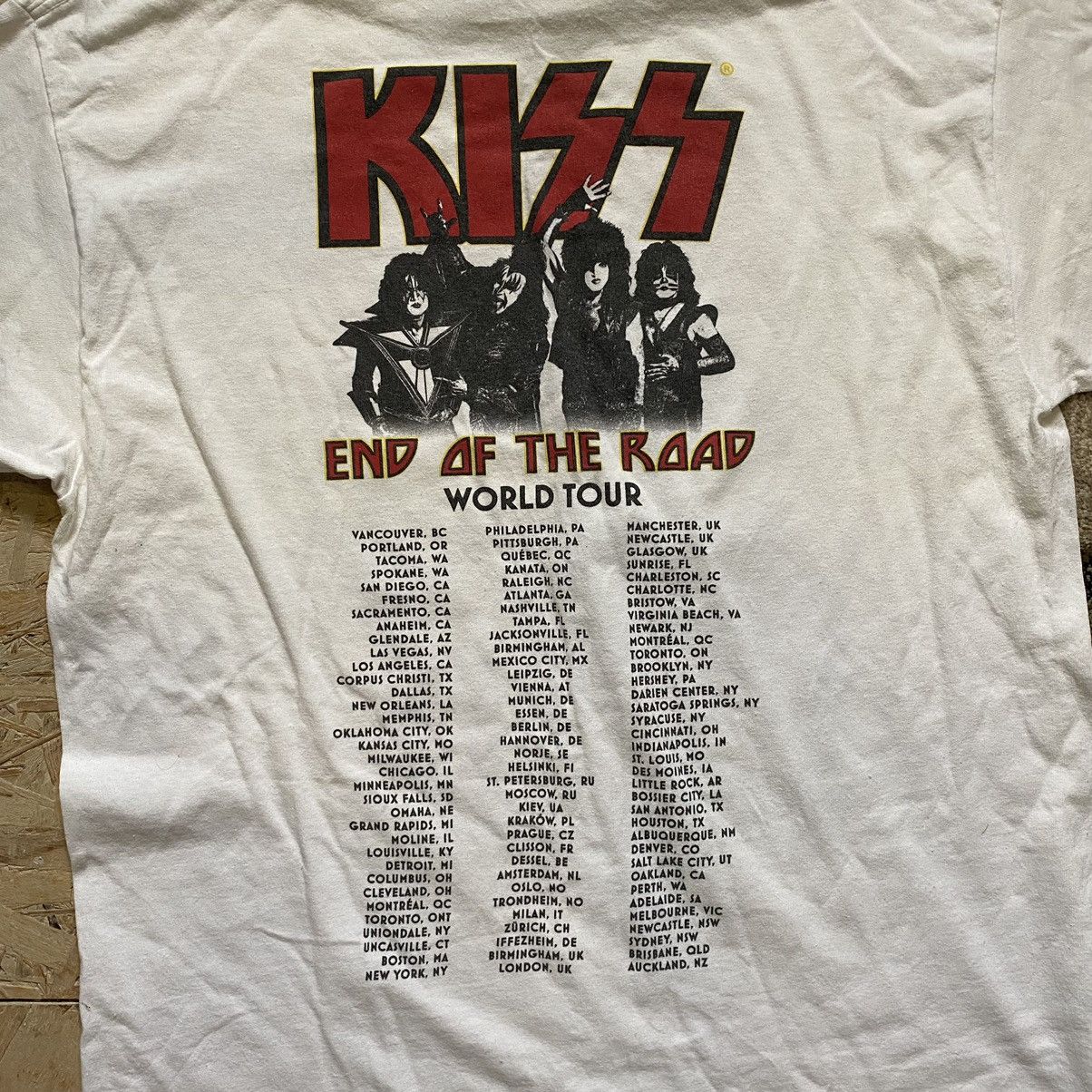 Band Tees × Vintage VINTAG E Y2K KISS END OG THE ROAD RARE AMAZING TOUR T SHIRT Size US L / EU 52-54 / 3 - 6 Thumbnail