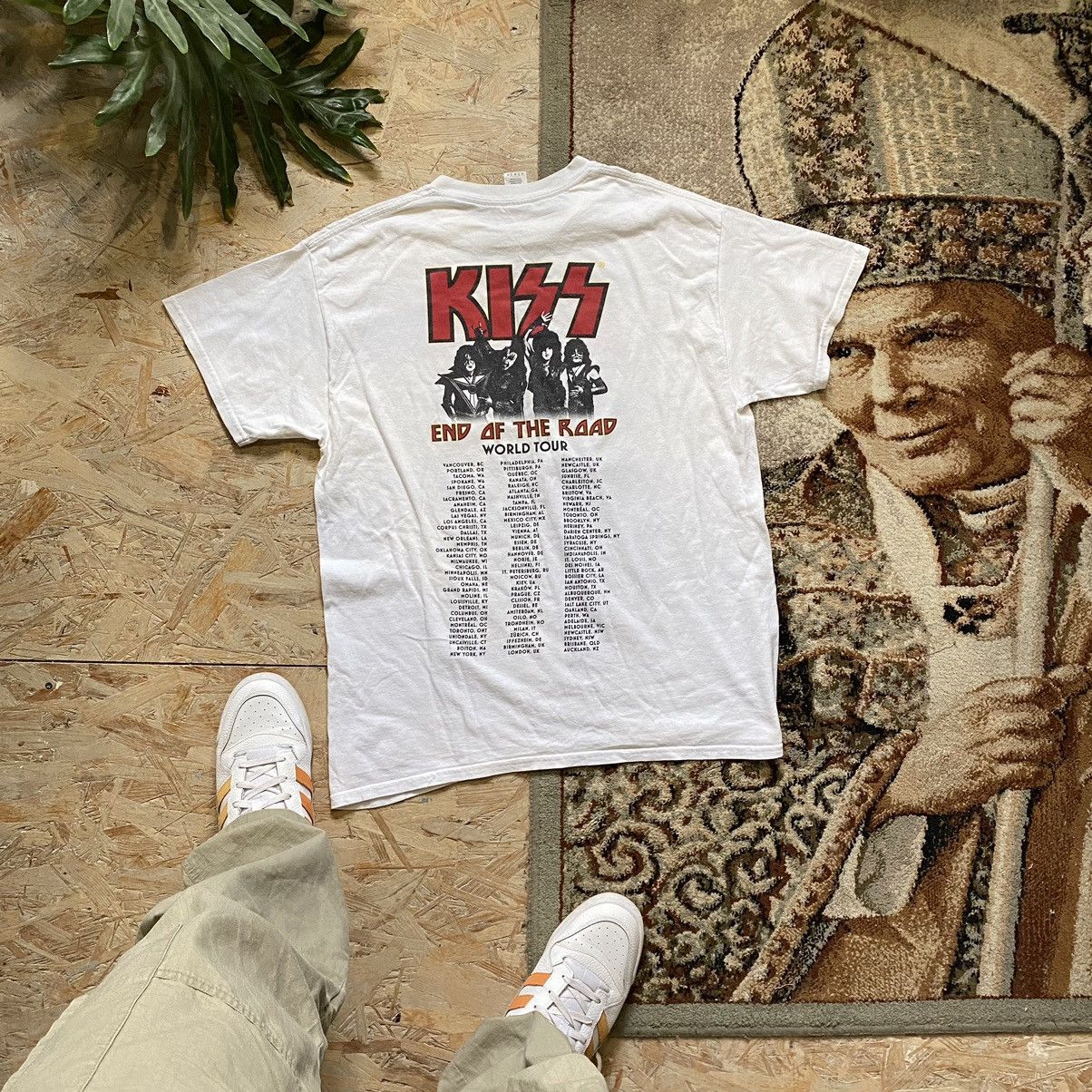 Band Tees × Vintage VINTAG E Y2K KISS END OG THE ROAD RARE AMAZING TOUR T SHIRT Size US L / EU 52-54 / 3 - 3 Thumbnail