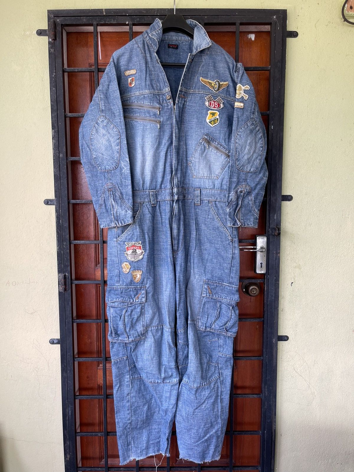 Japanese Brand Must buy❗️ KISSMARK DENIM OVERALL JUMP SUIT Size US 34 / EU 50 - 1 Thumbnail