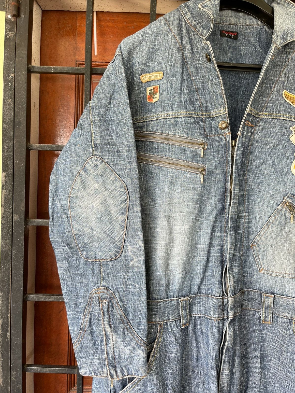 Japanese Brand Must buy❗️ KISSMARK DENIM OVERALL JUMP SUIT Size US 34 / EU 50 - 3 Thumbnail