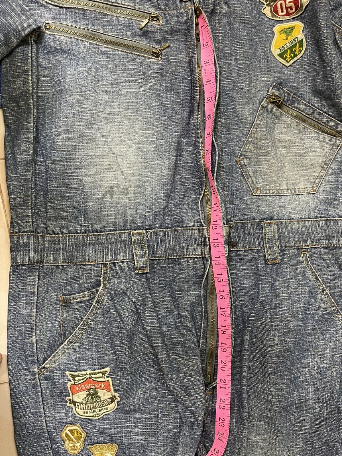 Japanese Brand Must buy❗️ KISSMARK DENIM OVERALL JUMP SUIT Size US 34 / EU 50 - 25 Thumbnail