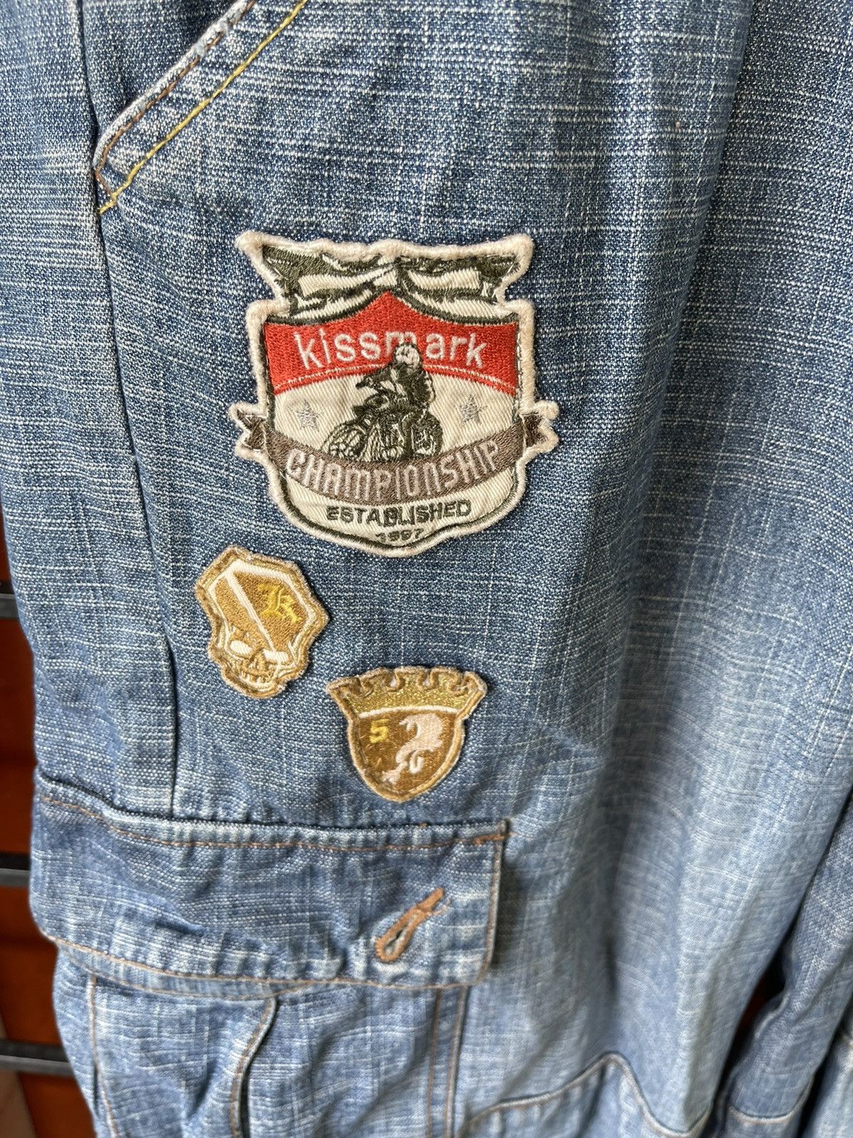 Japanese Brand Must buy❗️ KISSMARK DENIM OVERALL JUMP SUIT Size US 34 / EU 50 - 11 Thumbnail