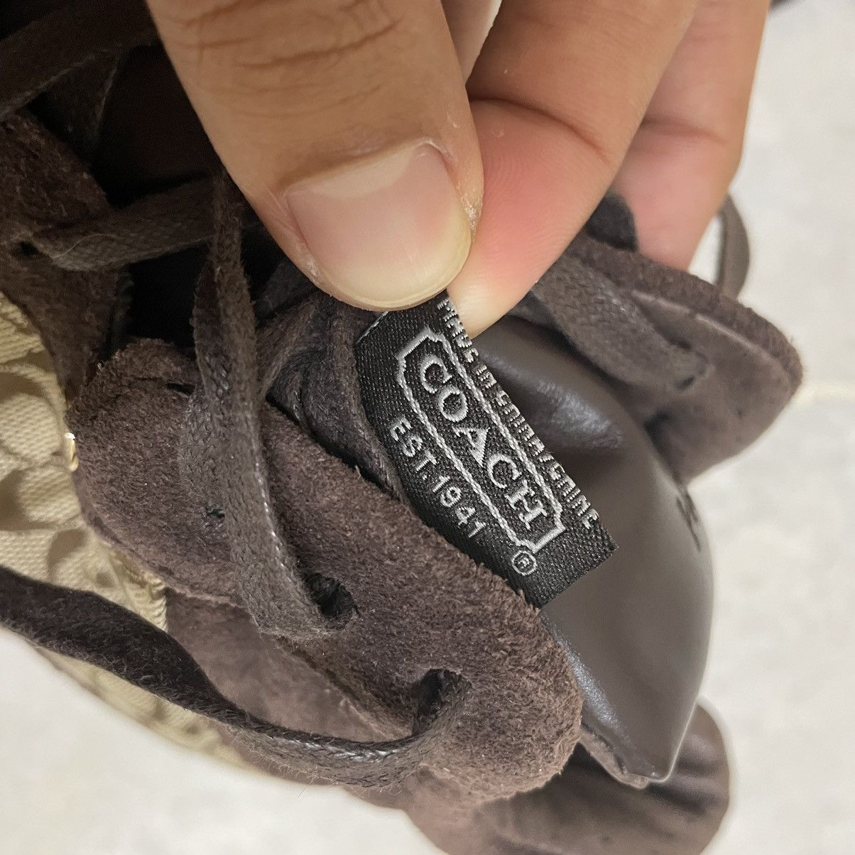 Coach Coach Alexis Fashion Wedge Sneaker Suede Heel Tennis Shoe Size US 6.5 / EU 39-40 - 11 Thumbnail
