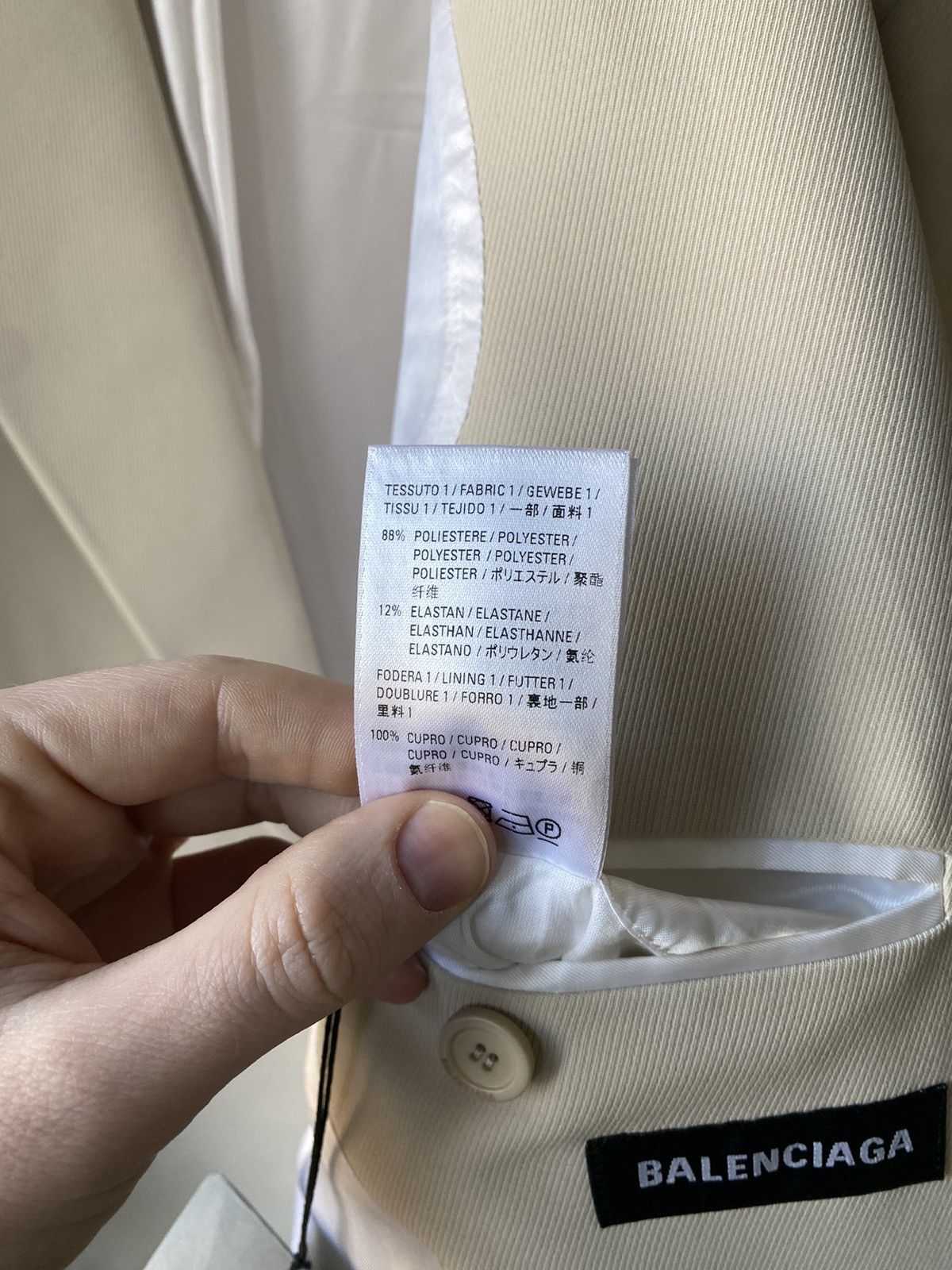 Balenciaga Balenciaga SS19 80s Shoulder Suit Size 44R - 7 Thumbnail