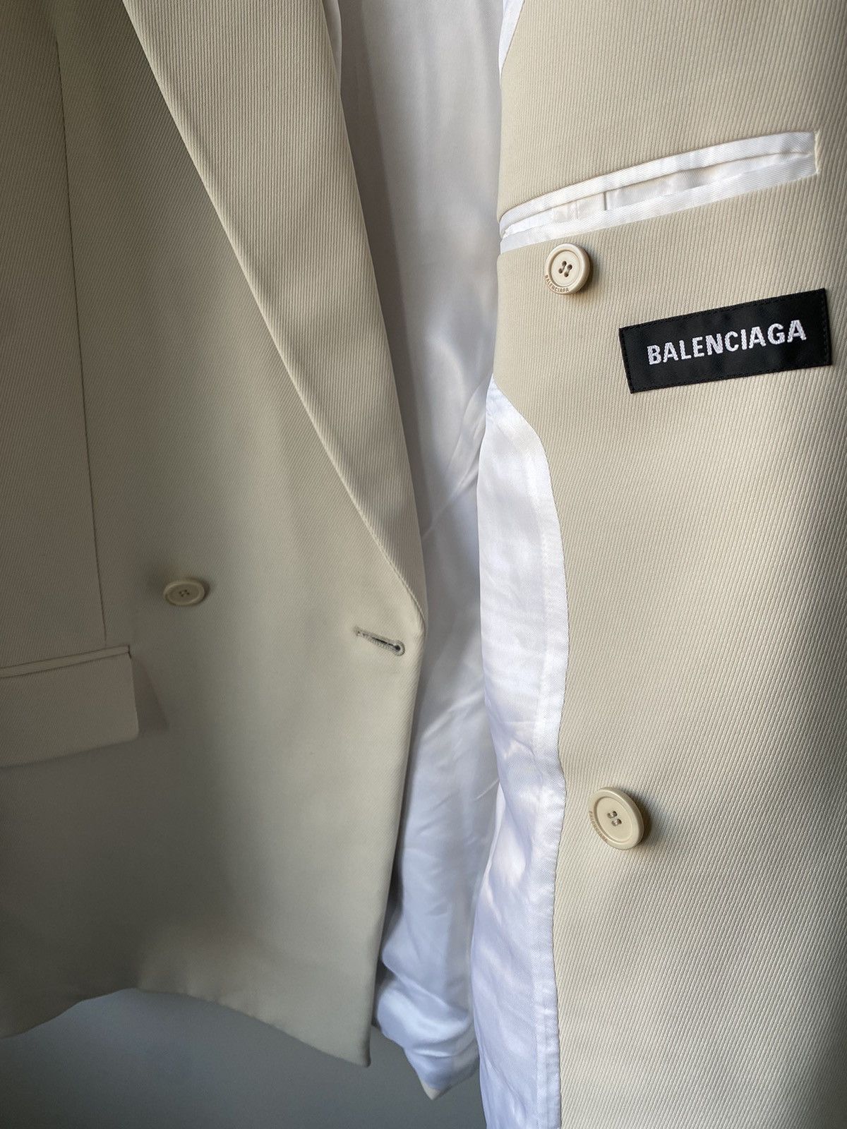 Balenciaga Balenciaga SS19 80s Shoulder Suit Size 44R - 3 Thumbnail