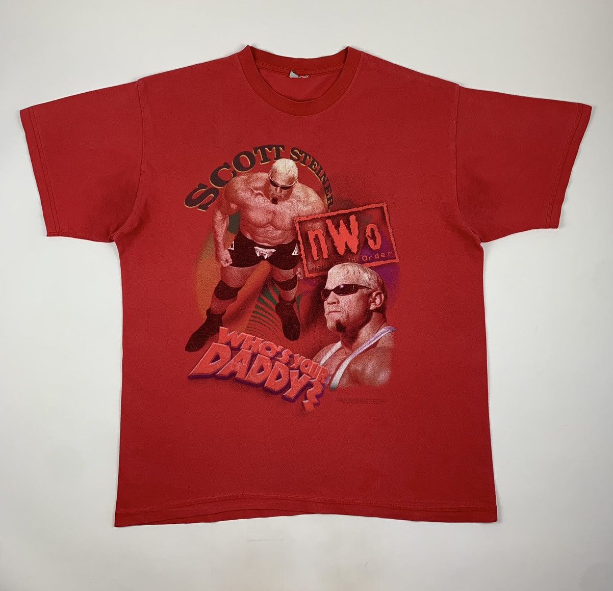 Vintage Vintage 90s Scott Steiner who’s your daddy WCW NWO t shirt ...