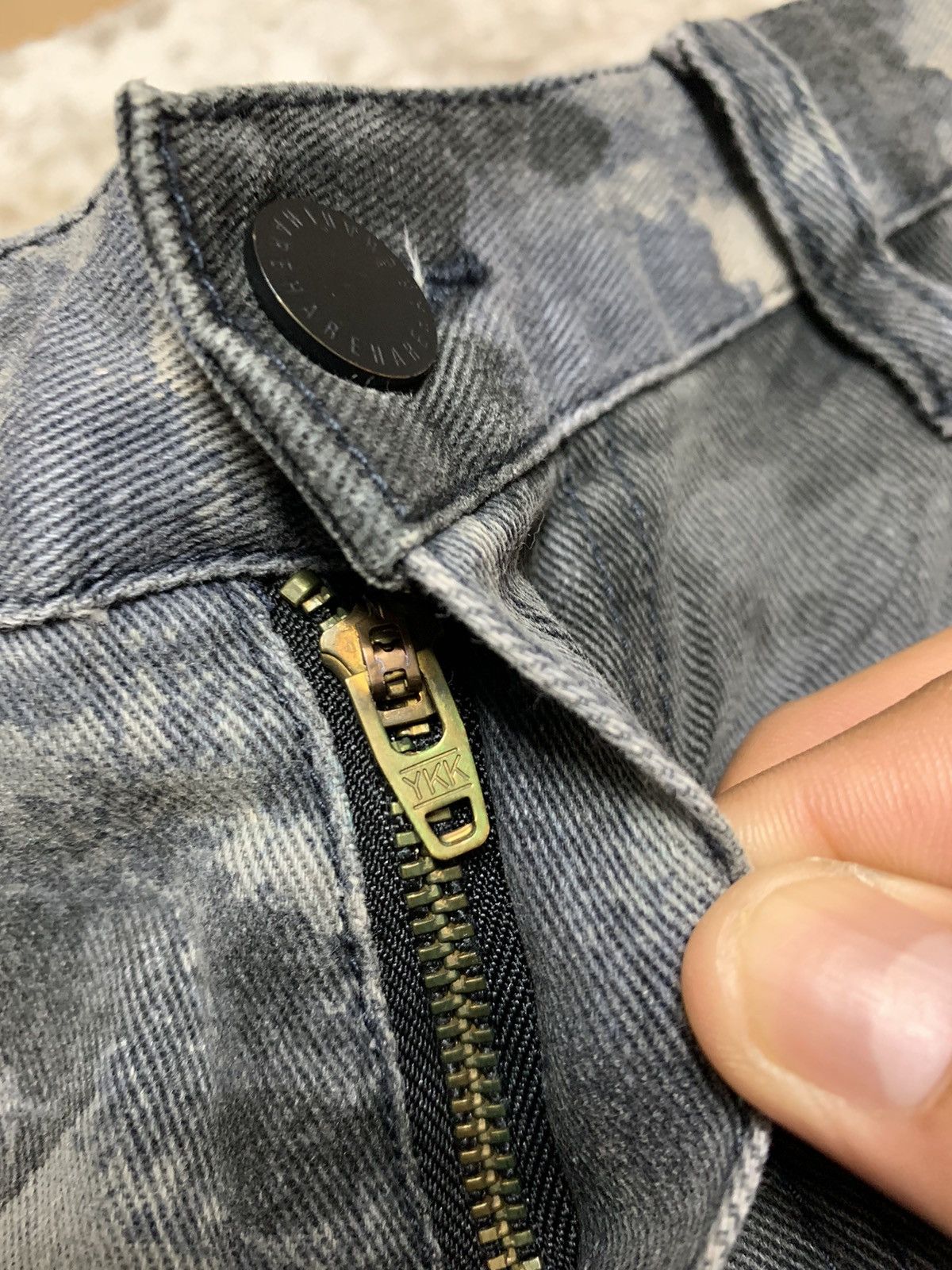 Designer × HARE × Japanese Brand HARE ACID WASH JAPANESE BRAND JEANS DENIM Size US 30 / EU 46 - 13 Thumbnail