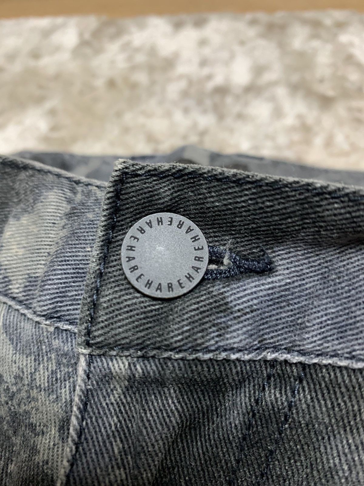Designer × HARE × Japanese Brand HARE ACID WASH JAPANESE BRAND JEANS DENIM Size US 30 / EU 46 - 11 Thumbnail