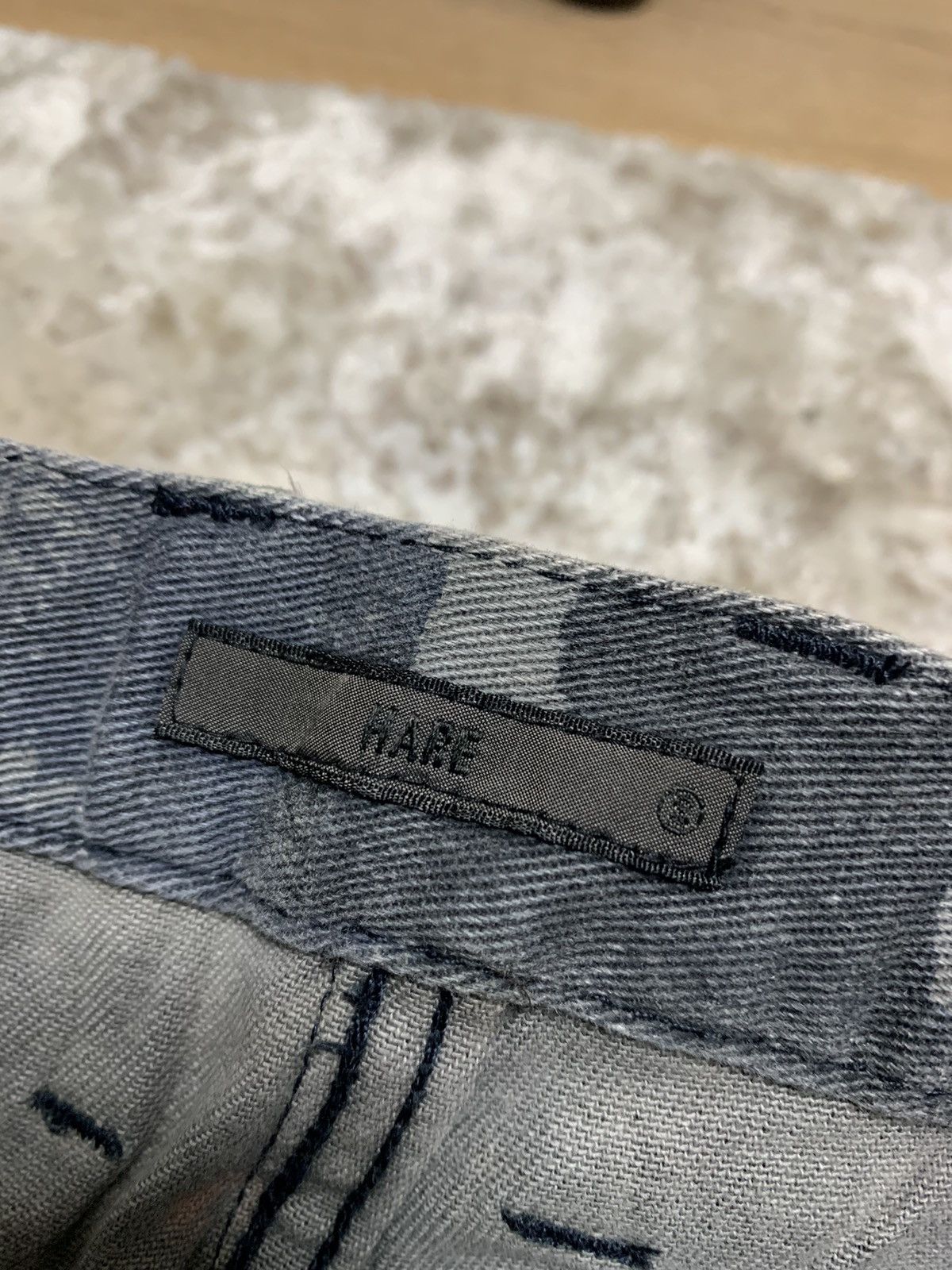 Designer × HARE × Japanese Brand HARE ACID WASH JAPANESE BRAND JEANS DENIM Size US 30 / EU 46 - 12 Thumbnail