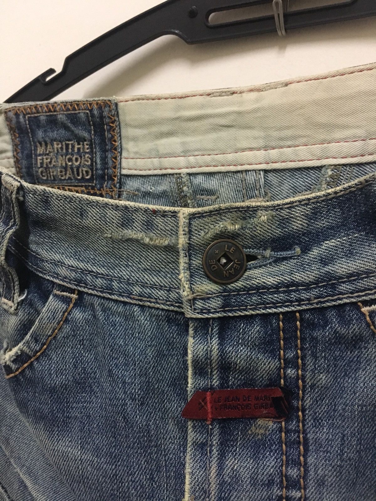 Marithe + Francois Girbaud Marithe Francois Girbaud Denim Jean Design Size US 32 / EU 48 - 6 Thumbnail