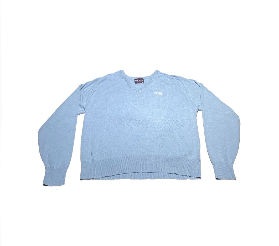 Vintage 80s IBM computers v-neck sweater size XL