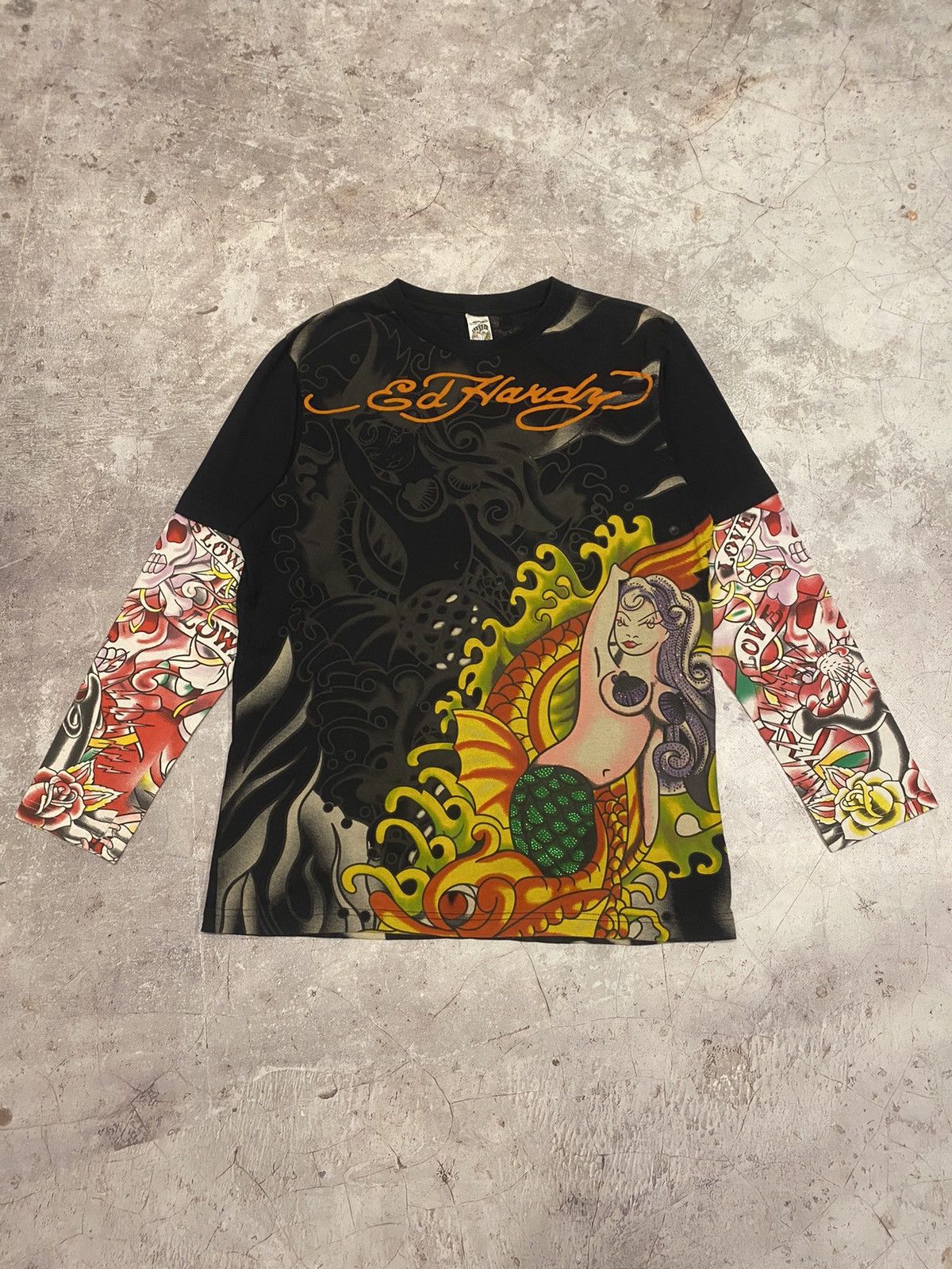 Deadstock Y2K Ed Hardy “Mermaid” Longsleeve Tee