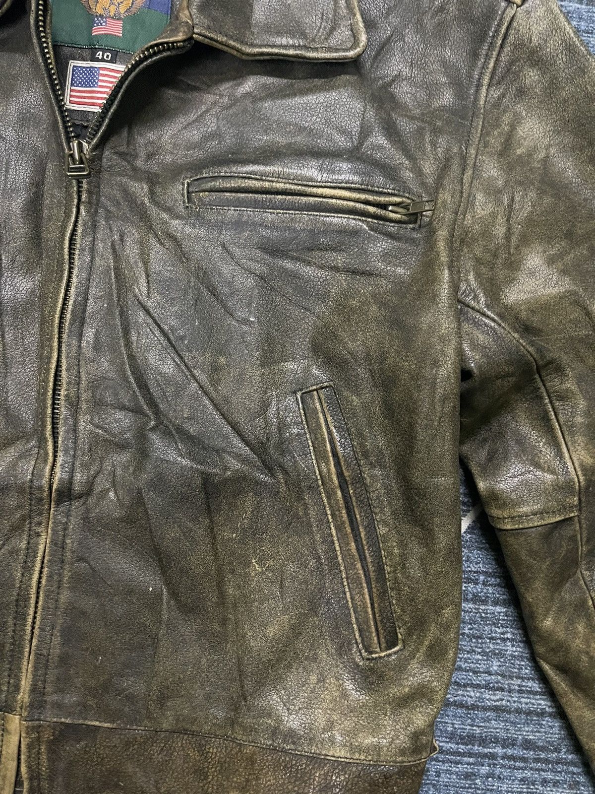 Genuine Leather VINTAGE GIN UR BAN GENUINE LEATHER JACKET Size US M / EU 48-50 / 2 - 6 Thumbnail
