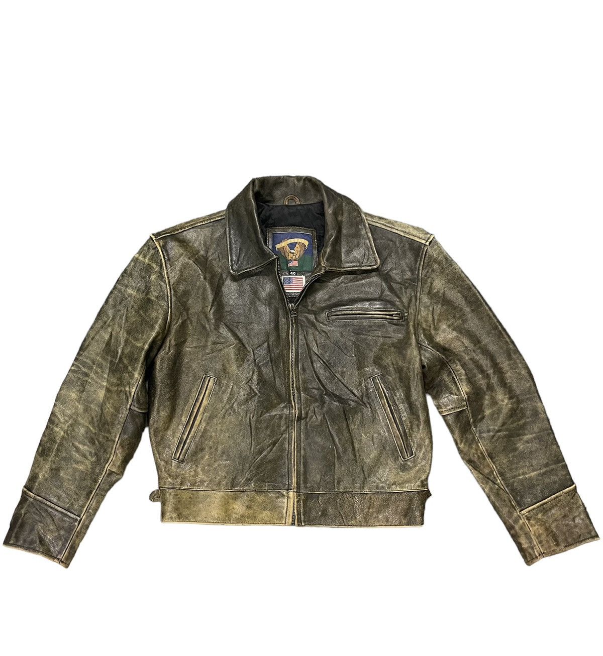 Genuine Leather VINTAGE GIN UR BAN GENUINE LEATHER JACKET Size US M / EU 48-50 / 2 - 1 Thumbnail