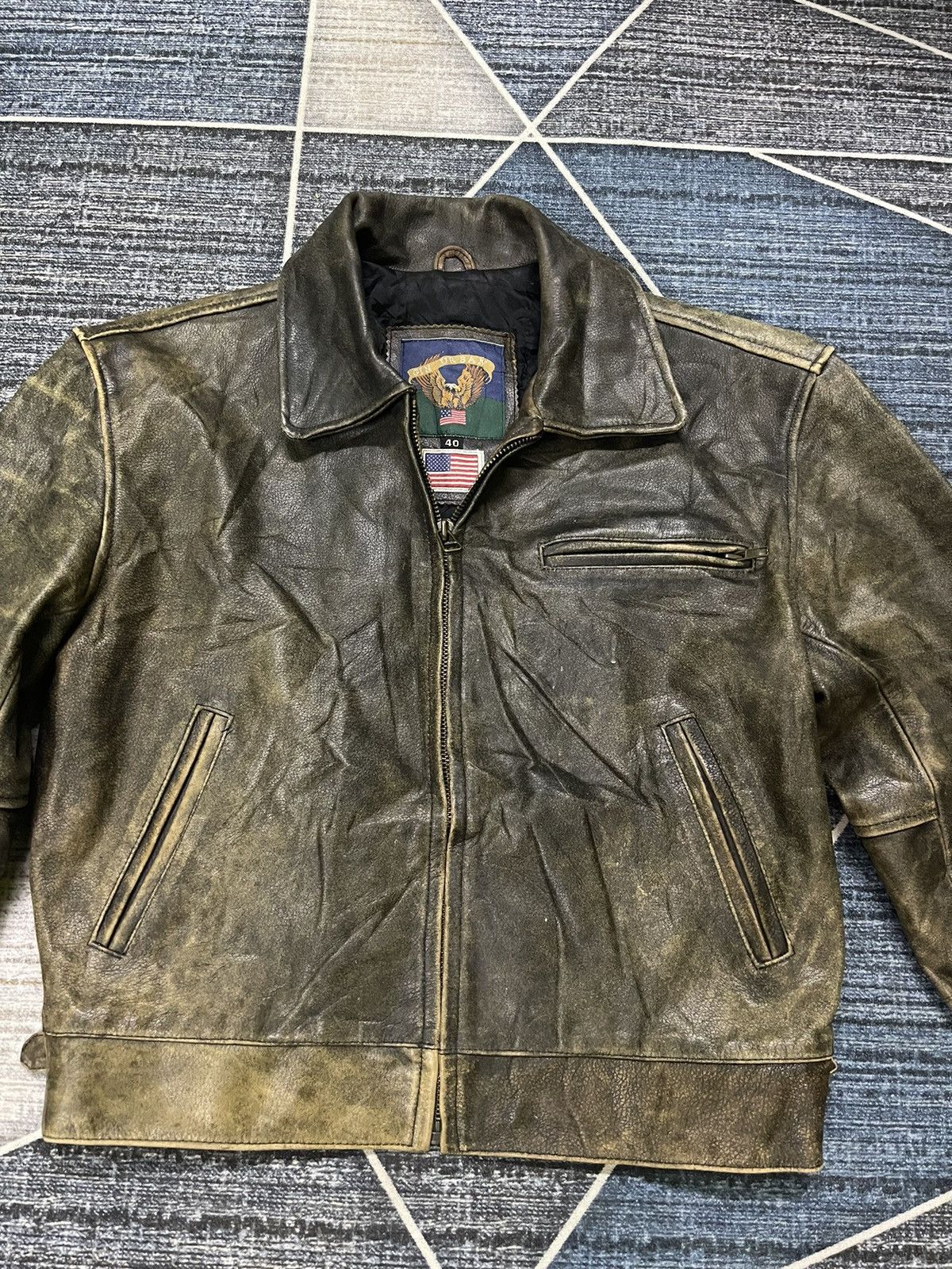 Genuine Leather VINTAGE GIN UR BAN GENUINE LEATHER JACKET Size US M / EU 48-50 / 2 - 3 Thumbnail