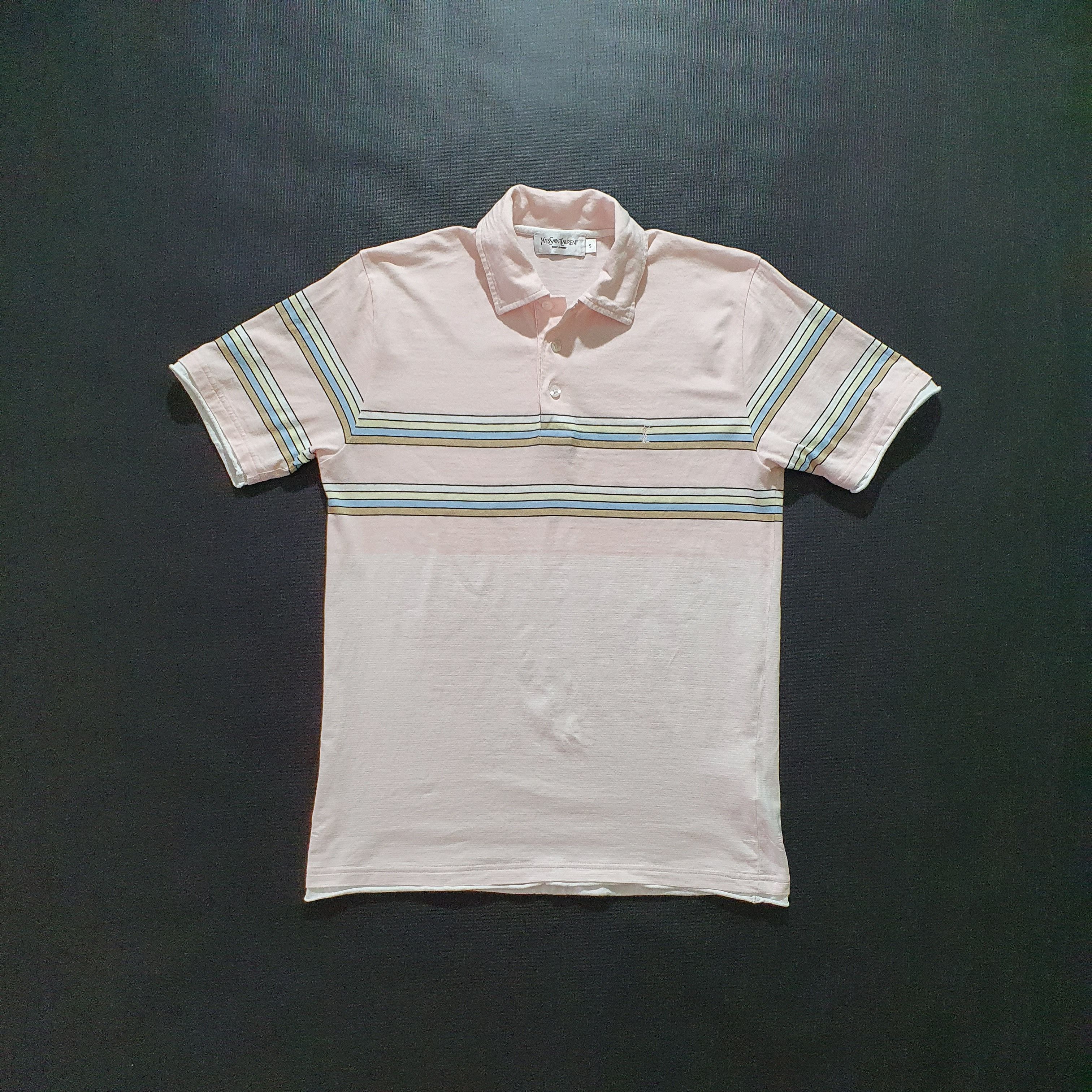 Yves Saint Laurent Rare Pastel YSL Yves Saint Laurent Polo Shirt Size US S / EU 44-46 / 1 - 2 Thumbnail