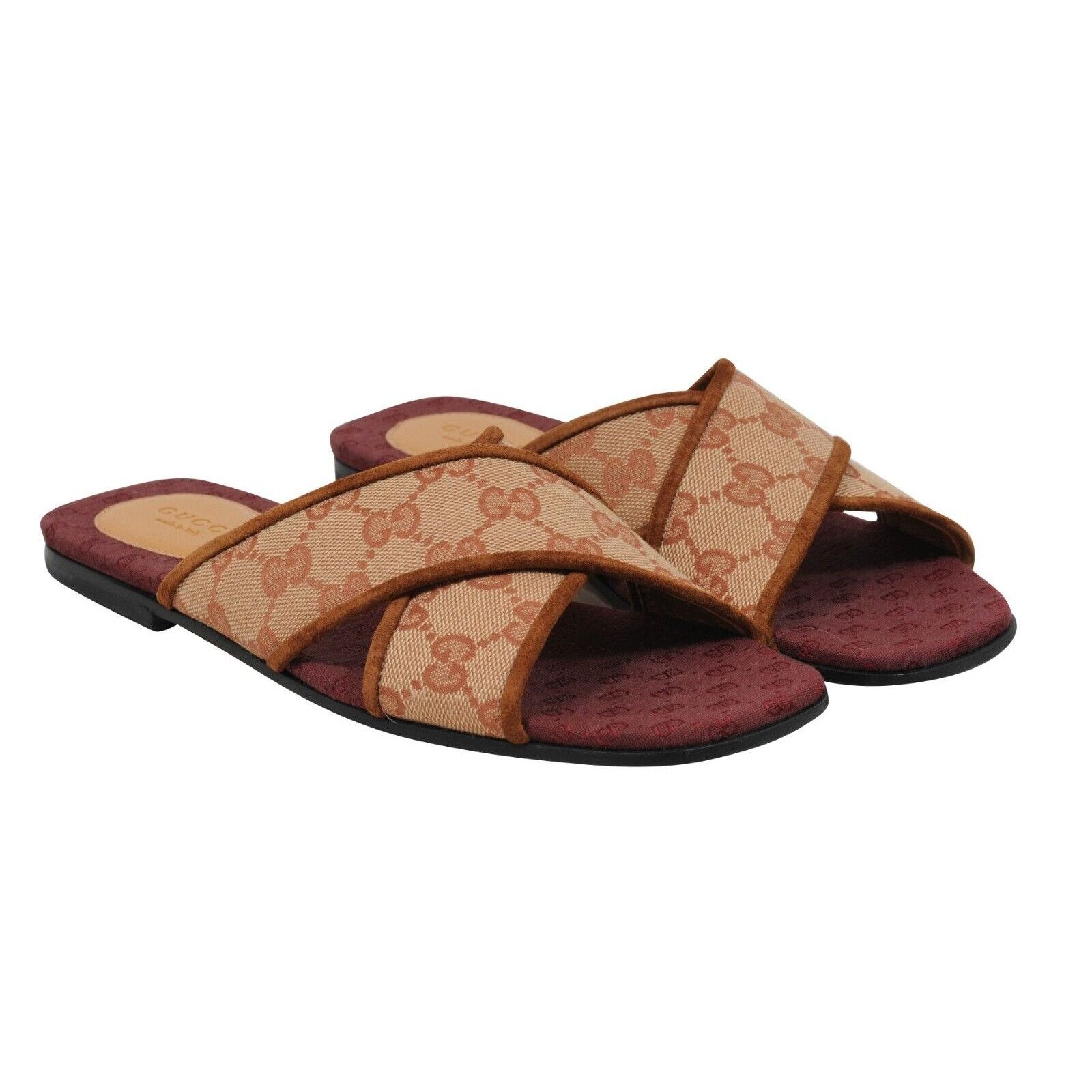 Gucci Senior Ruggine Cross Strap Sandals Size US 6.5 / IT 36.5 - 10 Thumbnail