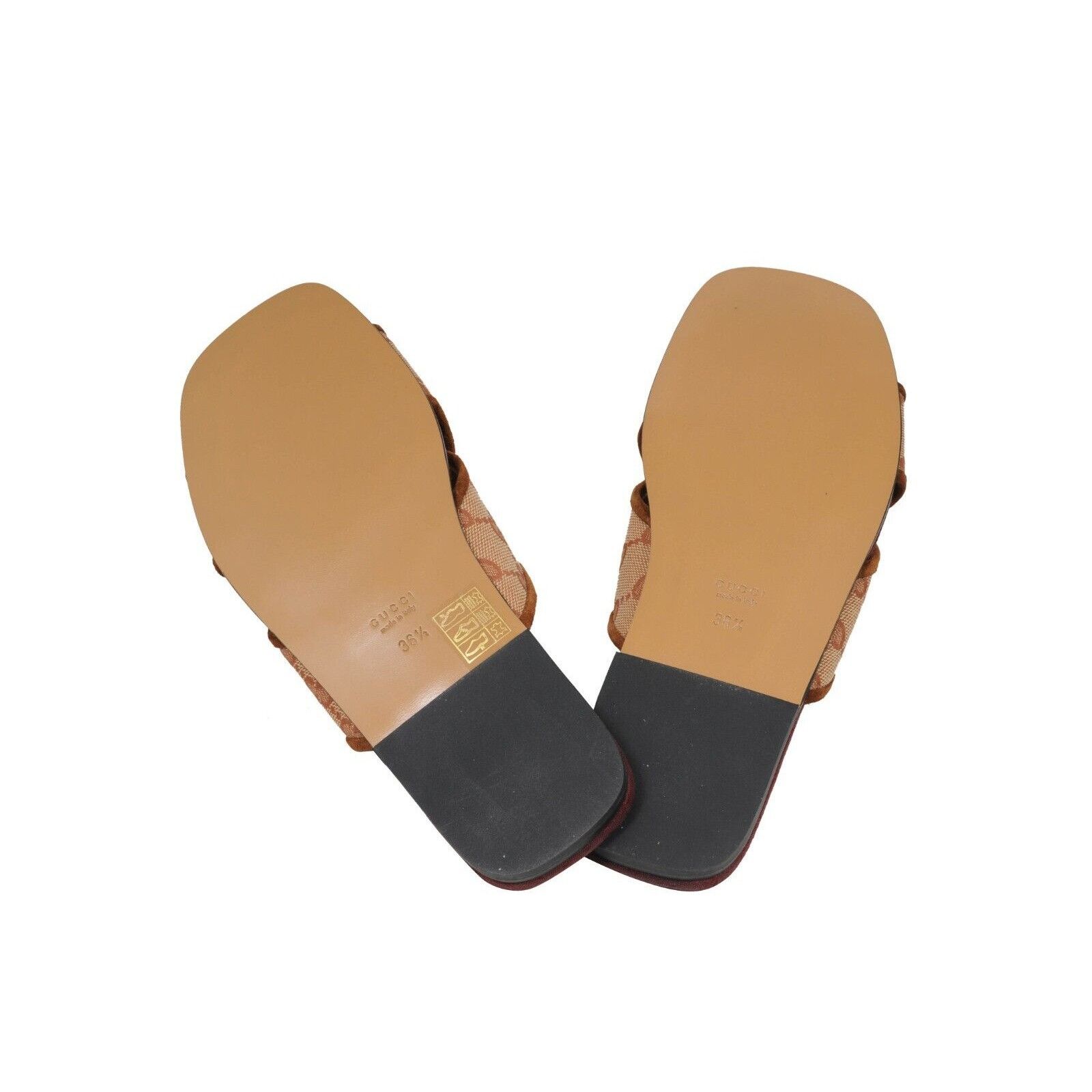 Gucci Senior Ruggine Cross Strap Sandals Size US 6.5 / IT 36.5 - 7 Thumbnail