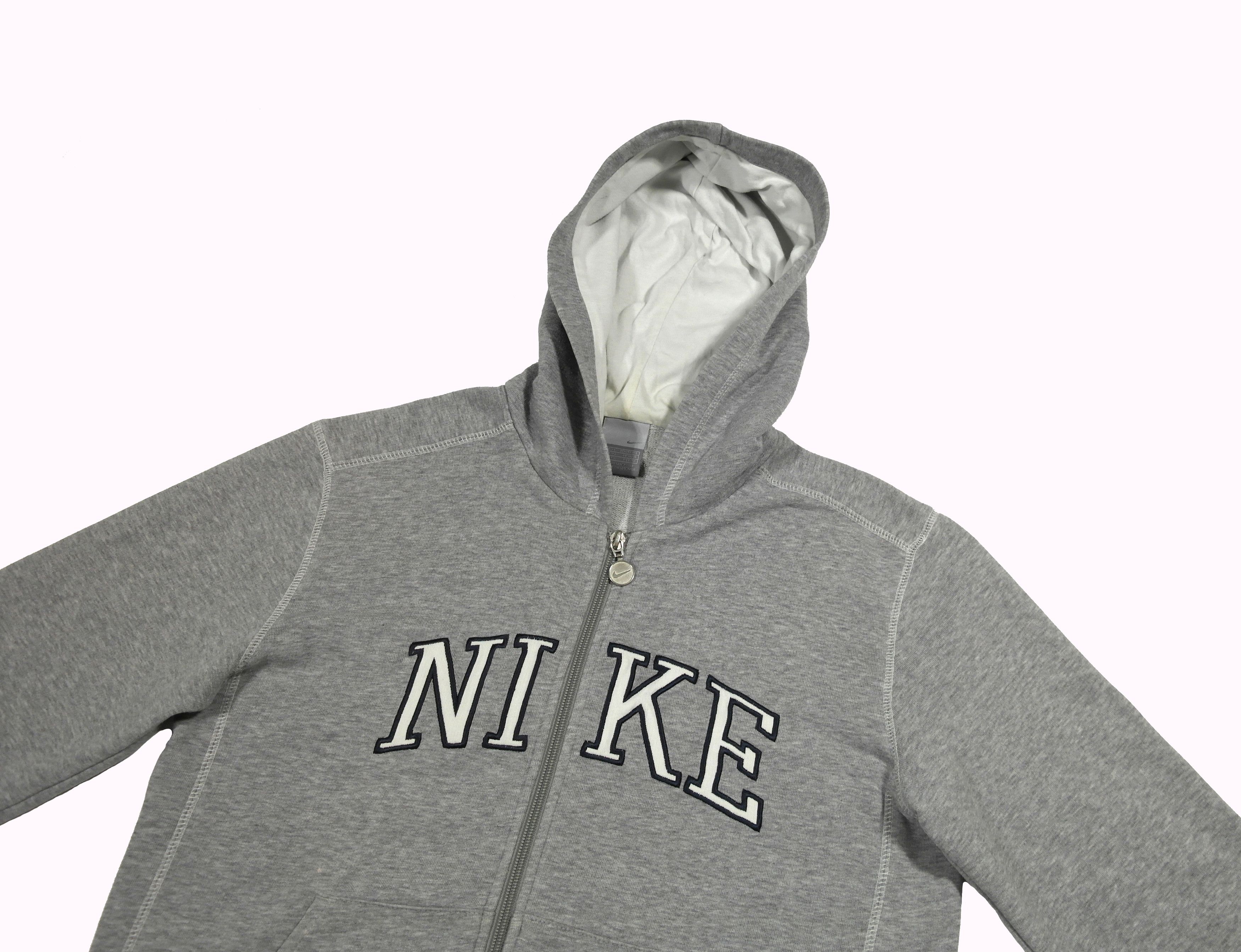 Nike Nike Womens Zip Hoodie Size XL Gray Size XL / US 12-14 / IT 48-50 - 2 Thumbnail