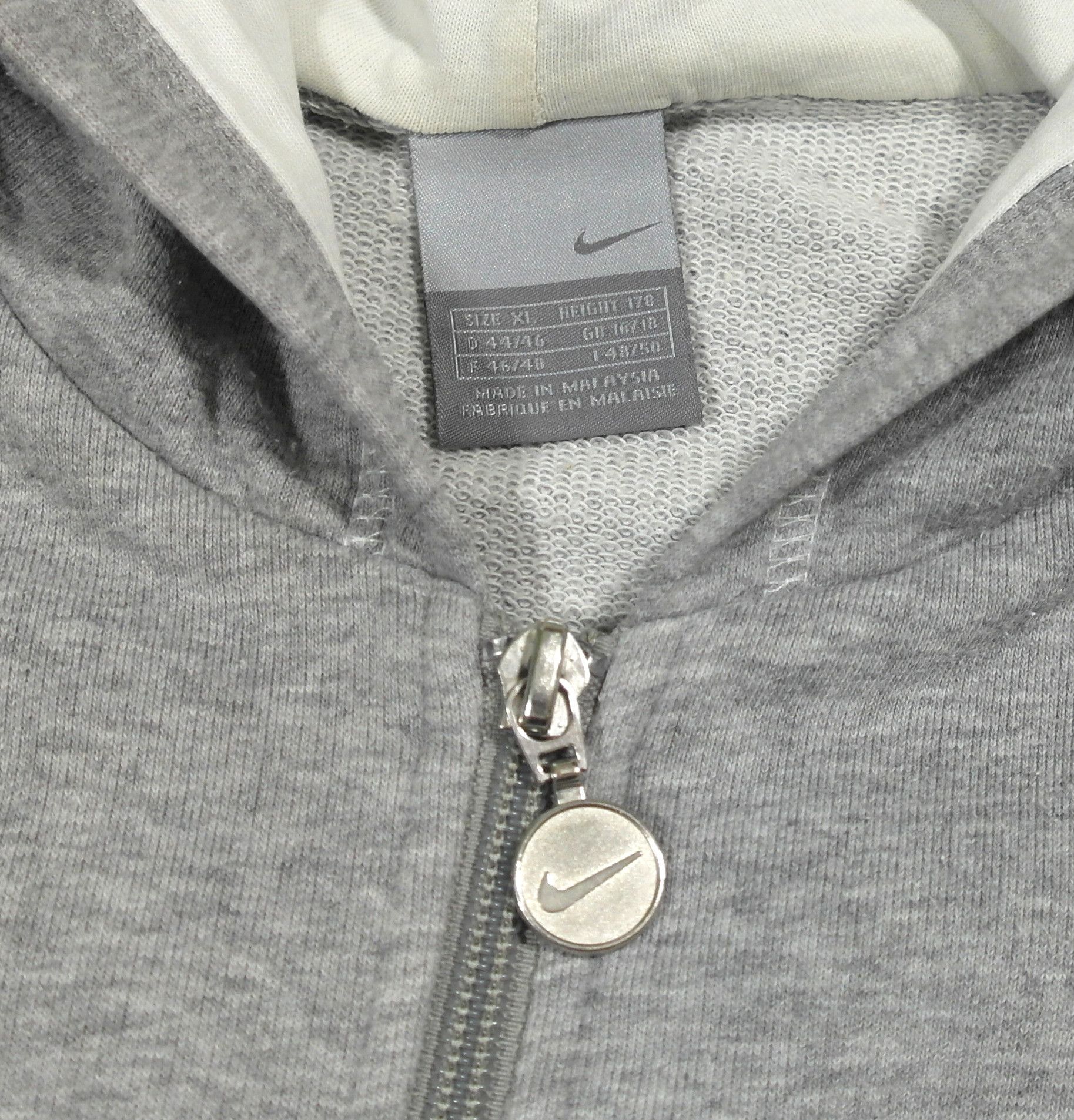 Nike Nike Womens Zip Hoodie Size XL Gray Size XL / US 12-14 / IT 48-50 - 5 Thumbnail