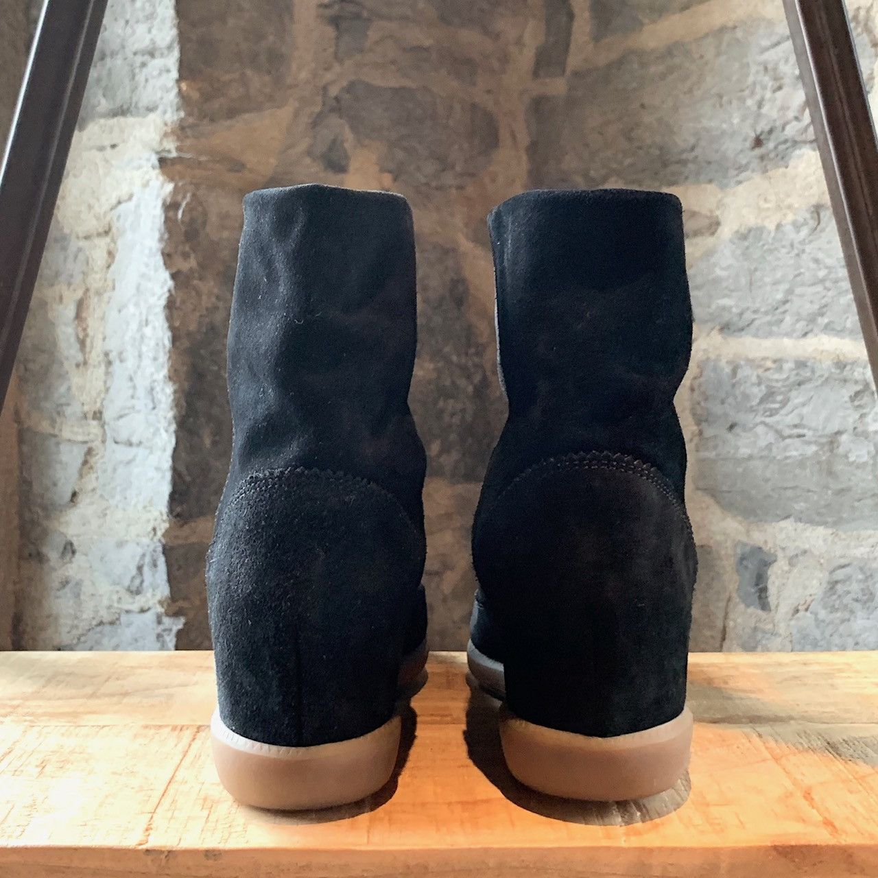 Isabel Marant Isabel Marant Black Suede Wedges Ankle Booties Size US 10 / IT 40 - 4 Thumbnail