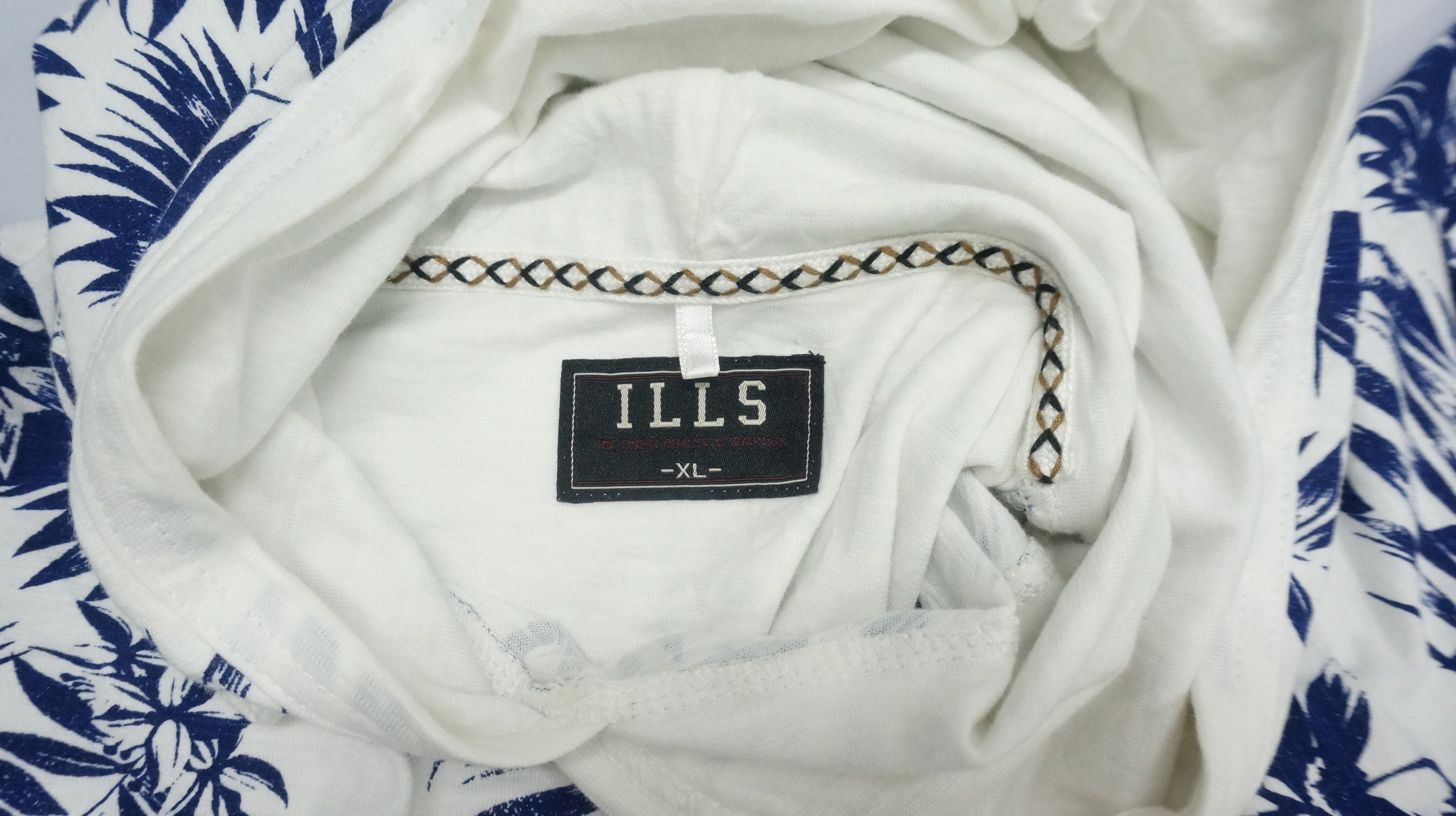 Japanese Brand ILLS California Styling Floral Hoodie Short Sleeve T-Shirt Size US L / EU 52-54 / 3 - 3 Thumbnail