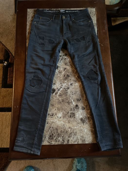 Number (N)ine 1PIU1UGUALE3 x NUMBER (N)INE Men's Relax Crash Denim