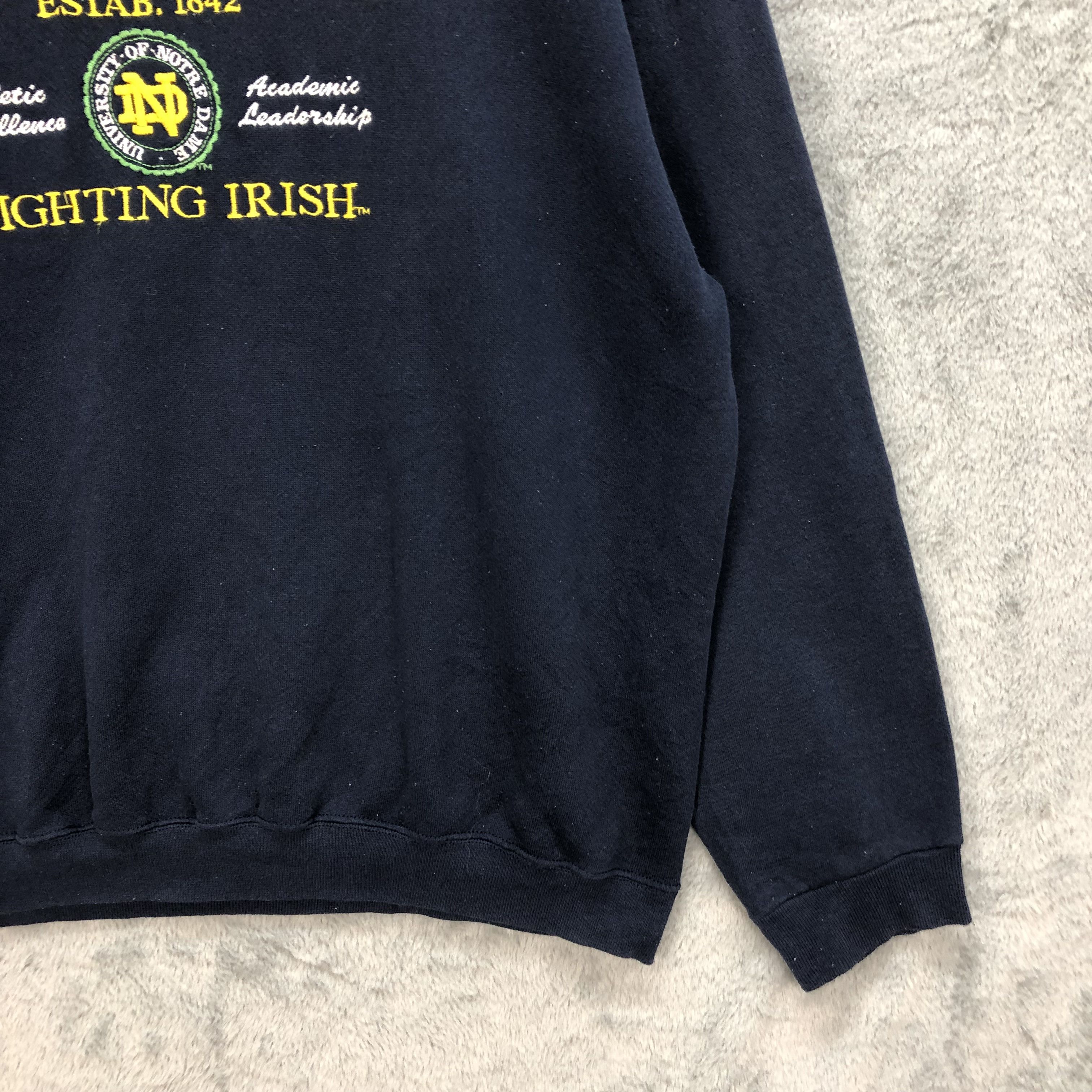 NFL VINTAGE NOTRE DAME FIGHTING IRISH SWEATSHIRT #5224-180 Size US XL / EU 56 / 4 - 6 Thumbnail