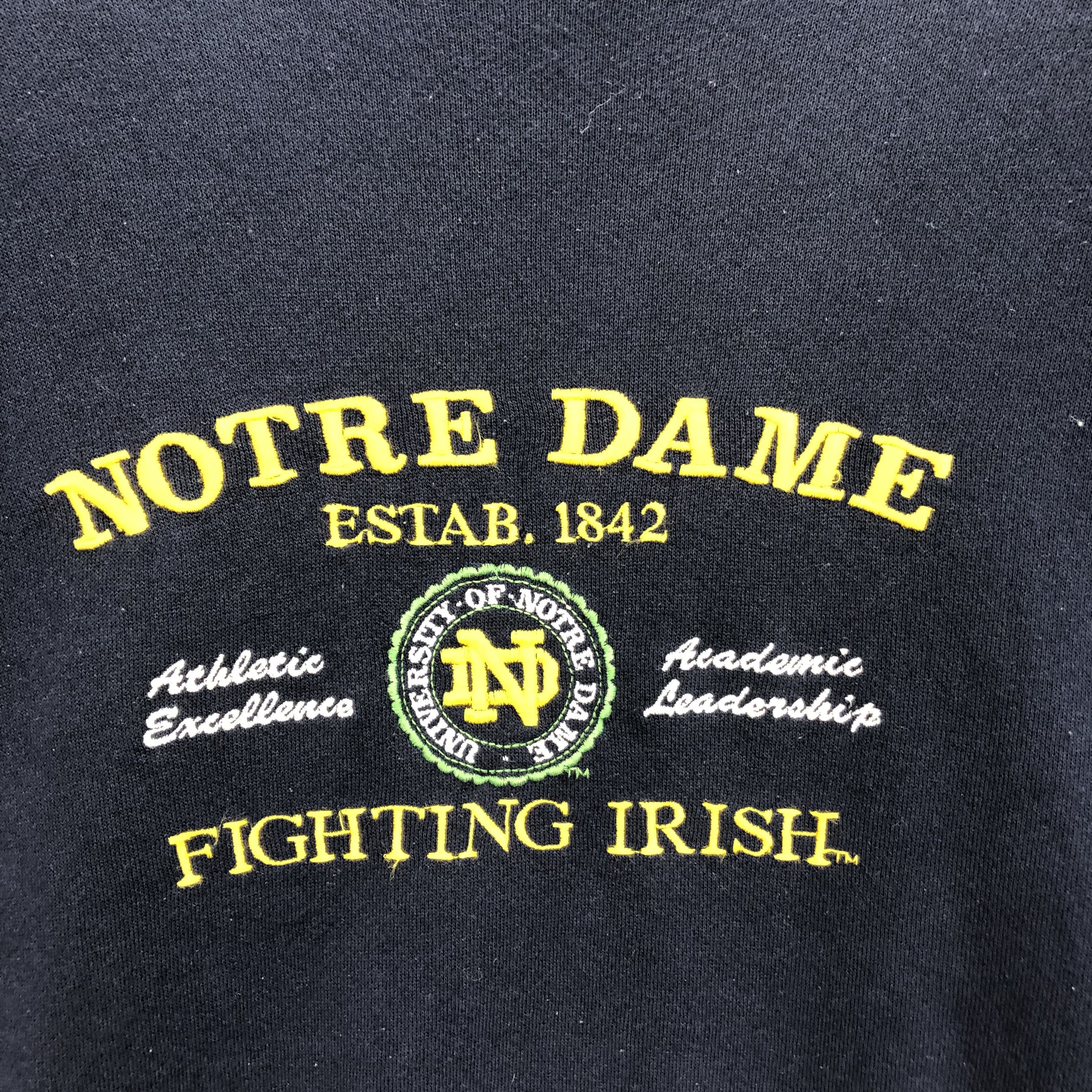 NFL VINTAGE NOTRE DAME FIGHTING IRISH SWEATSHIRT #5224-180 Size US XL / EU 56 / 4 - 3 Thumbnail