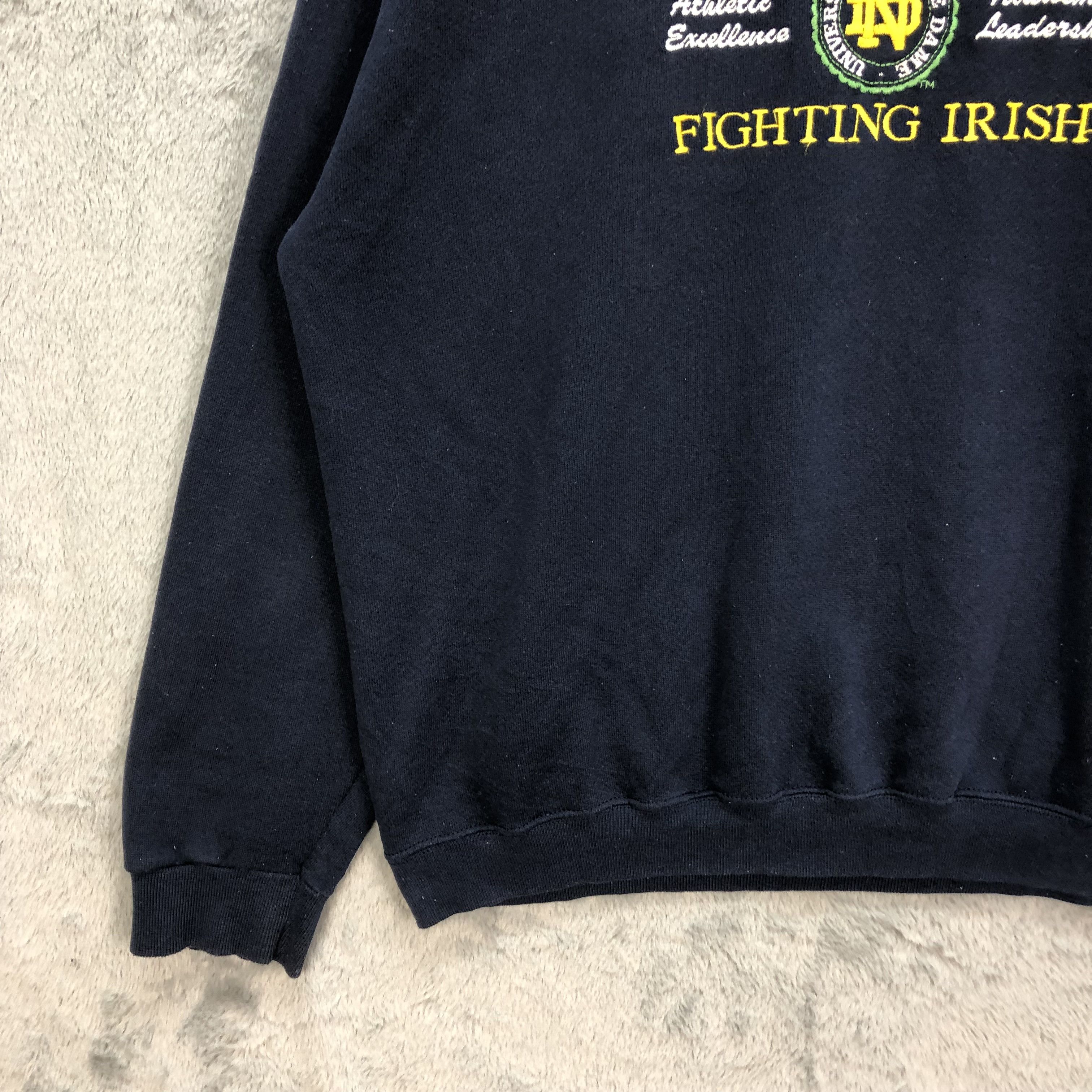 NFL VINTAGE NOTRE DAME FIGHTING IRISH SWEATSHIRT #5224-180 Size US XL / EU 56 / 4 - 5 Thumbnail