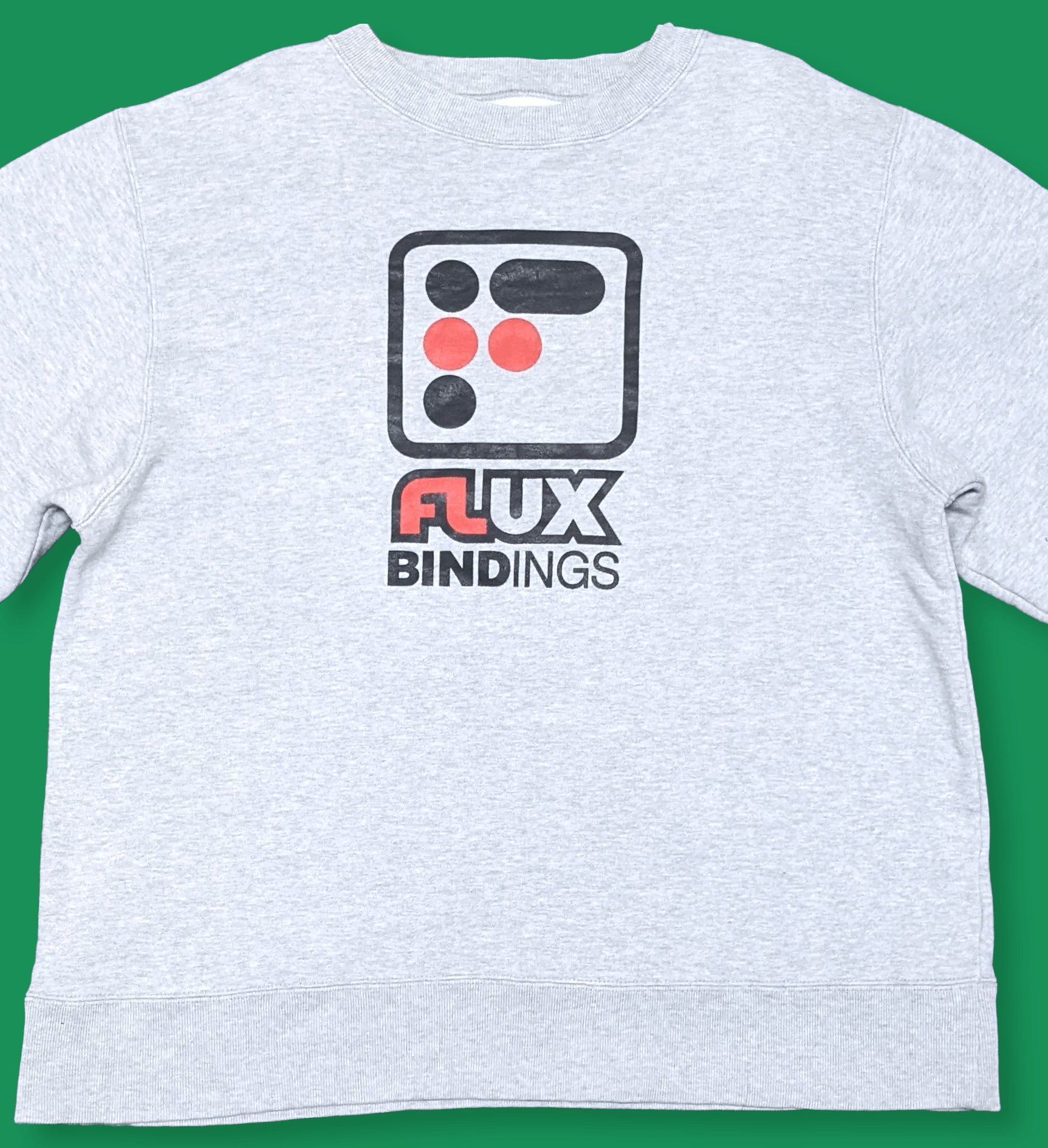 Vintage Vintage 90s Flux Bindings Snowboards Logo Sweatshirt Size US M / EU 48-50 / 2 - 3 Thumbnail