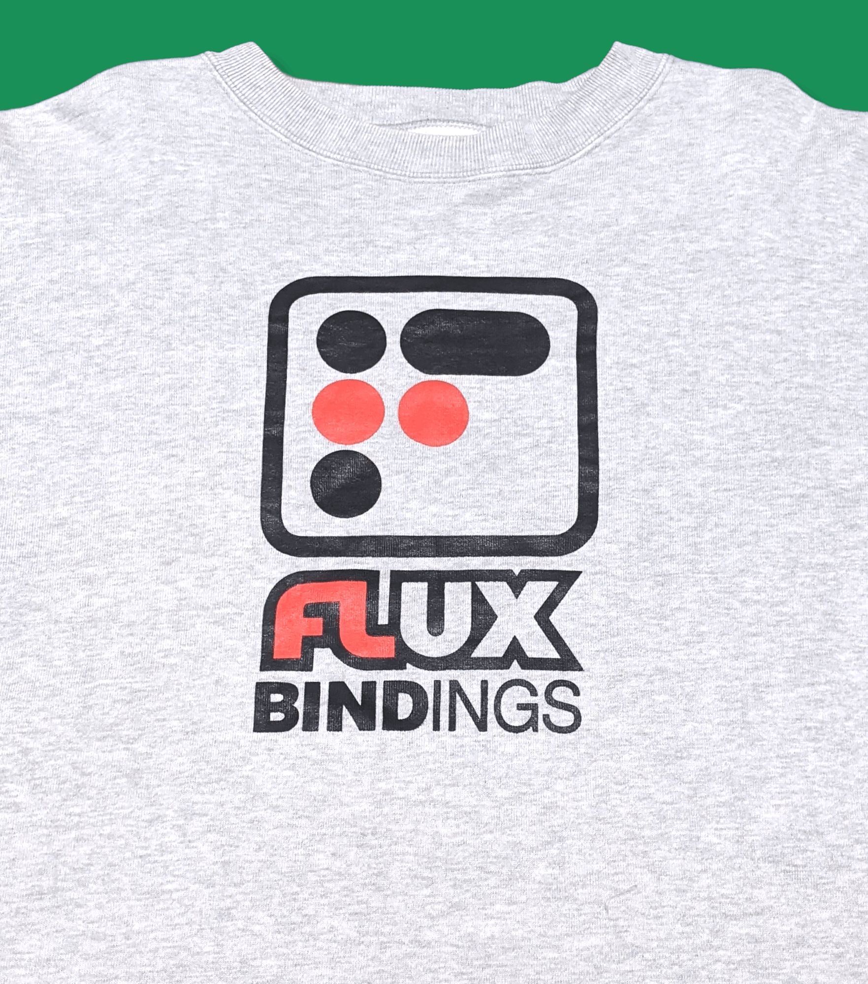 Vintage Vintage 90s Flux Bindings Snowboards Logo Sweatshirt Size US M / EU 48-50 / 2 - 4 Thumbnail