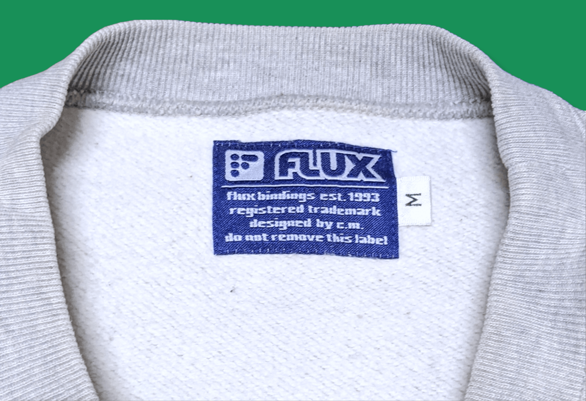 Vintage Vintage 90s Flux Bindings Snowboards Logo Sweatshirt Size US M / EU 48-50 / 2 - 7 Thumbnail