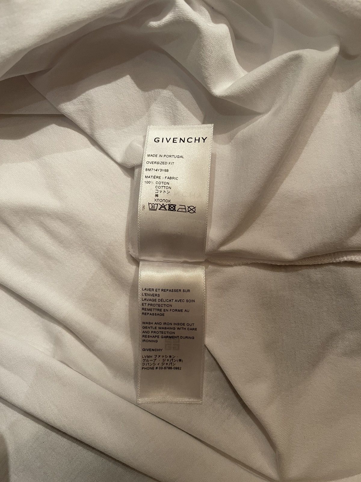 Givenchy Givenchy Oversized white ‘chain-link’ graphic T-shirt Size US S / EU 44-46 / 1 - 5 Thumbnail