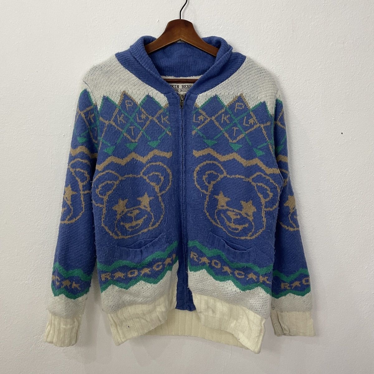 Japanese Brand Vintage Rockin Bear Zipper Ups Fleece Jacket Size US M / EU 48-50 / 2 - 1 Thumbnail