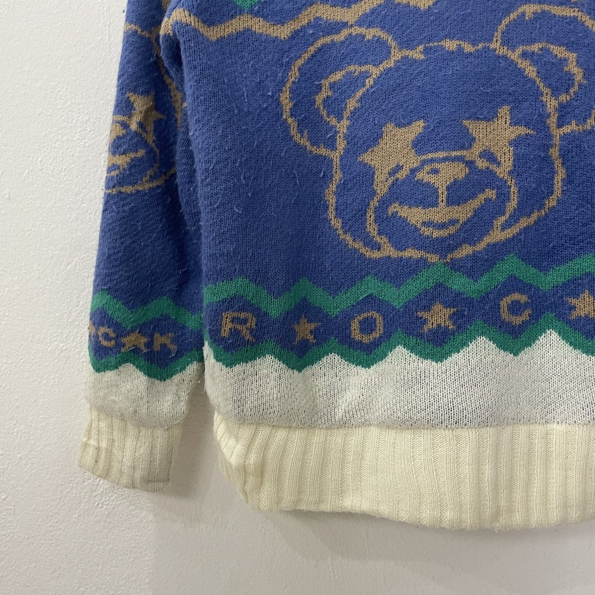 Japanese Brand Vintage Rockin Bear Zipper Ups Fleece Jacket Size US M / EU 48-50 / 2 - 9 Thumbnail