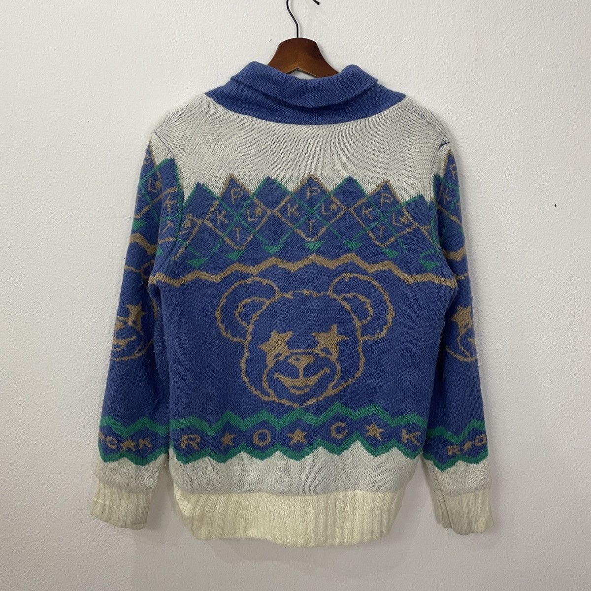 Japanese Brand Vintage Rockin Bear Zipper Ups Fleece Jacket Size US M / EU 48-50 / 2 - 7 Thumbnail