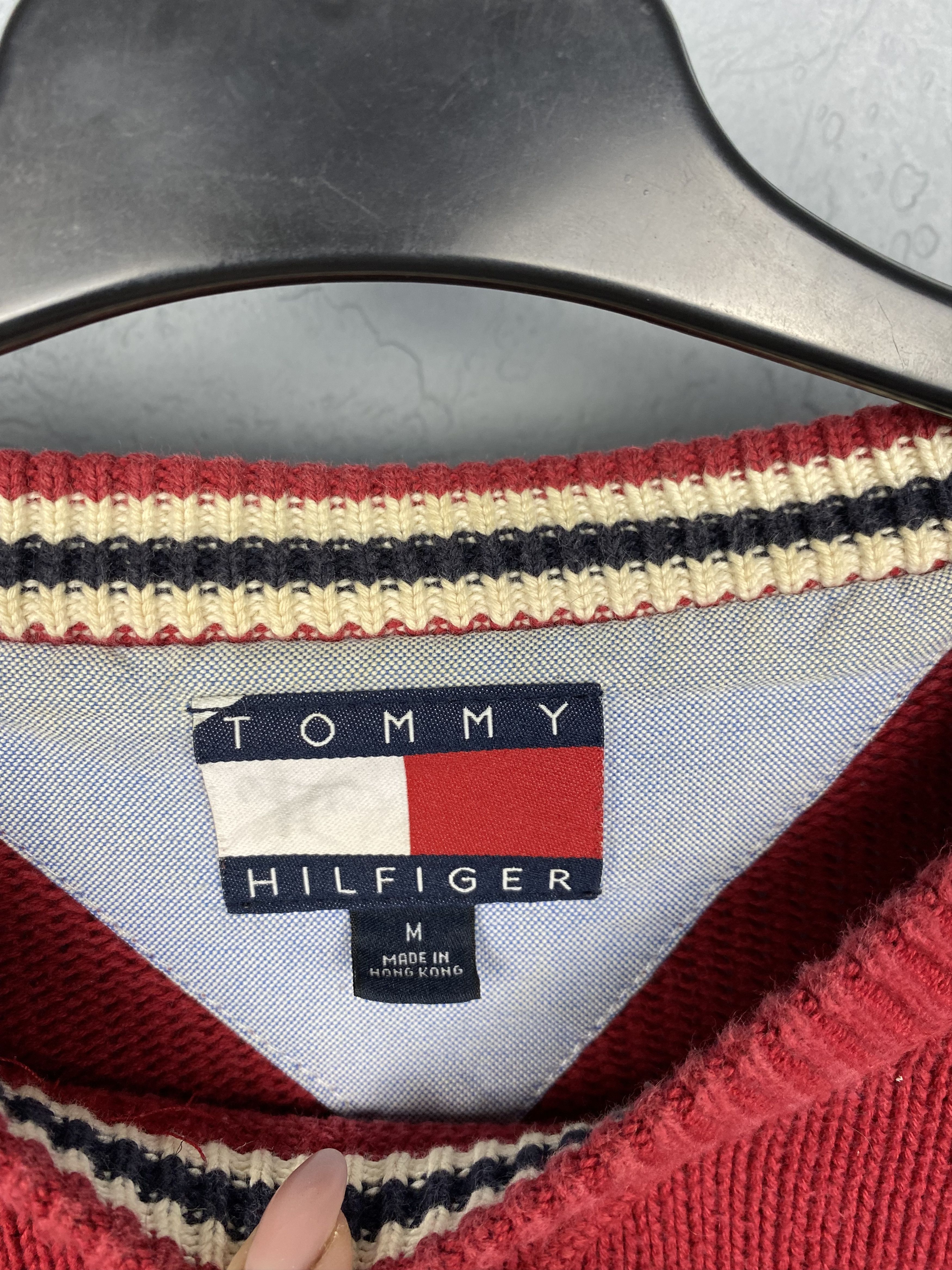 Tommy Hilfiger Tommy Hilfiger Vintage Mens Knit Oversized Sweater Knitwear Size US M / EU 48-50 / 2 - 4 Thumbnail