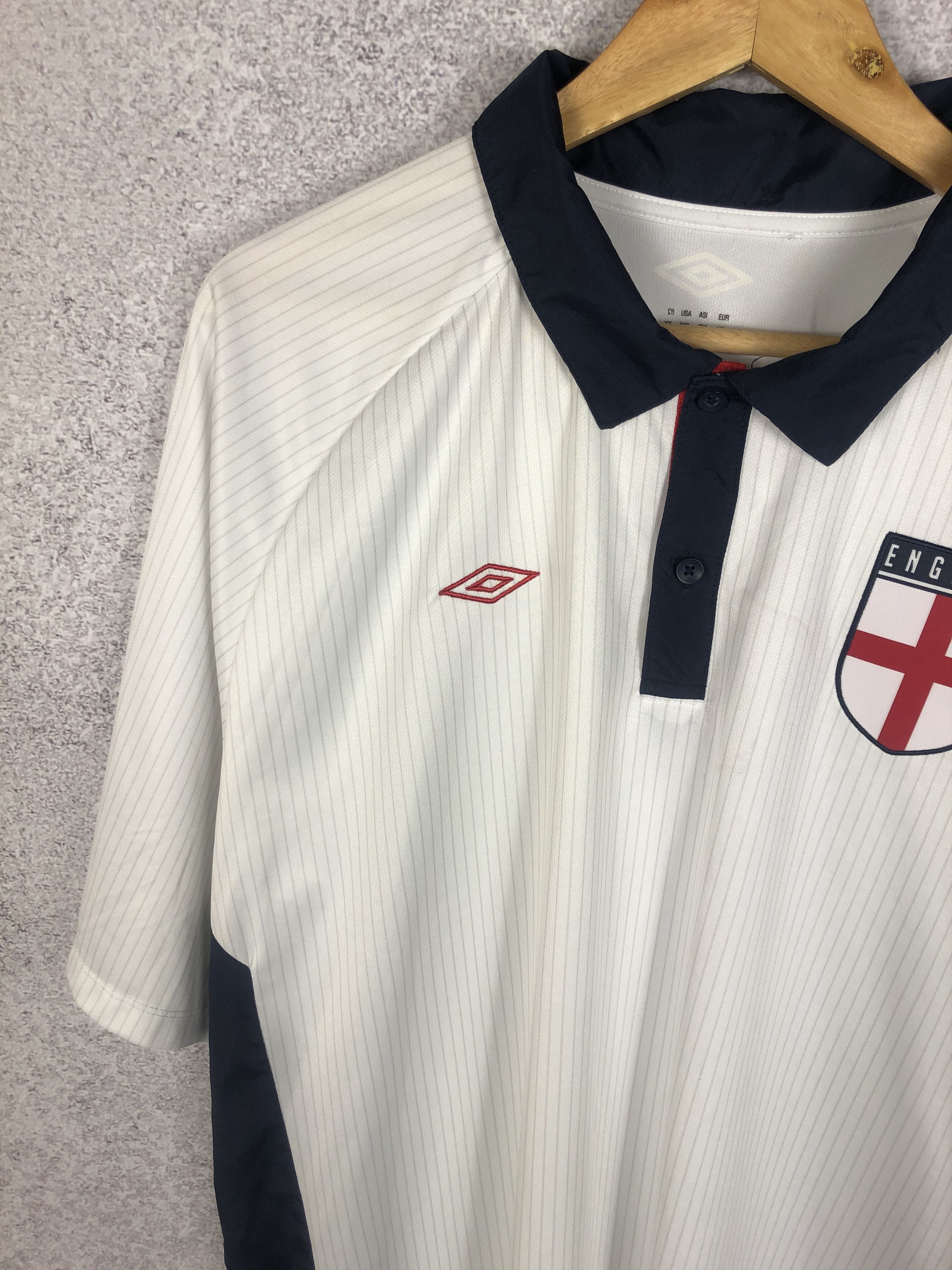 Umbro Umbro England Soccer Jersey Reproduction Football Shirt Size US XXL / EU 58 / 5 - 2 Thumbnail