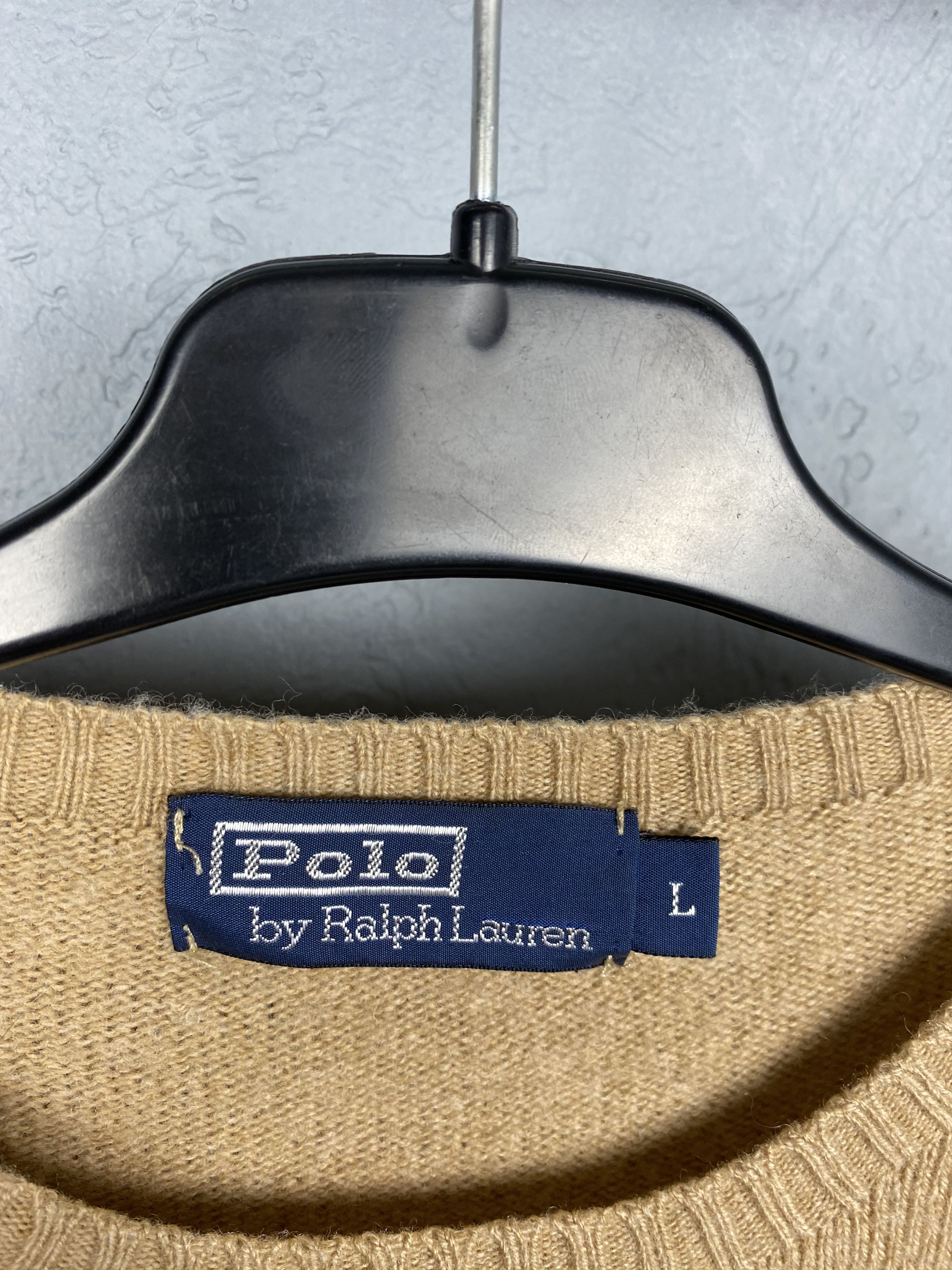 Polo Ralph Lauren × Ralph Lauren × Vintage Polo Ralph Lauren 90s Vintage Wool Knit Sweater Size US L / EU 52-54 / 3 - 4 Thumbnail