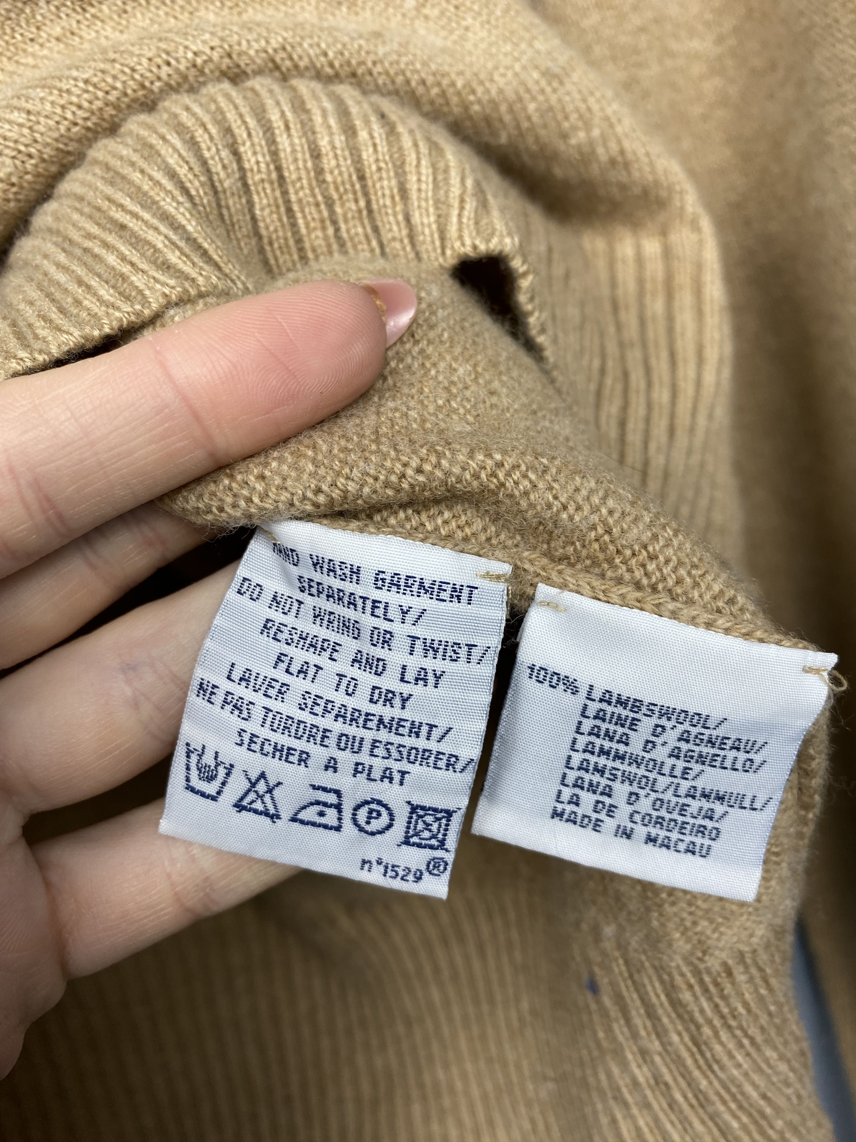 Polo Ralph Lauren × Ralph Lauren × Vintage Polo Ralph Lauren 90s Vintage Wool Knit Sweater Size US L / EU 52-54 / 3 - 5 Thumbnail